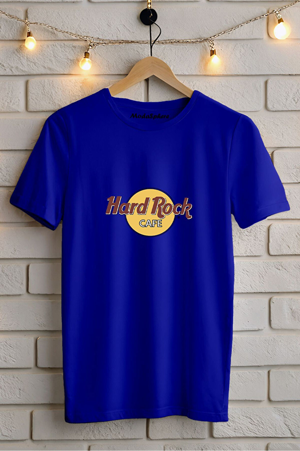 HARDROCK BASKILI BİSİKLET YAKA KISA KOLLU UNISEX TİŞÖRT