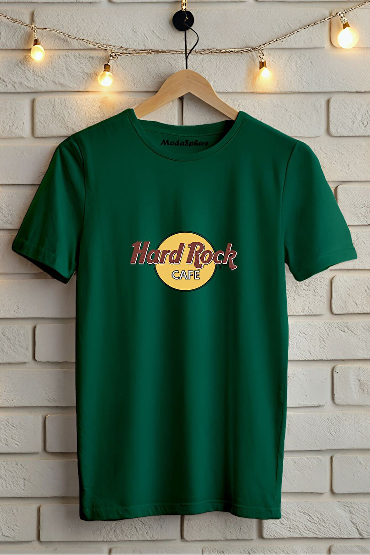 HARDROCK BASKILI BİSİKLET YAKA KISA KOLLU UNISEX TİŞÖRT