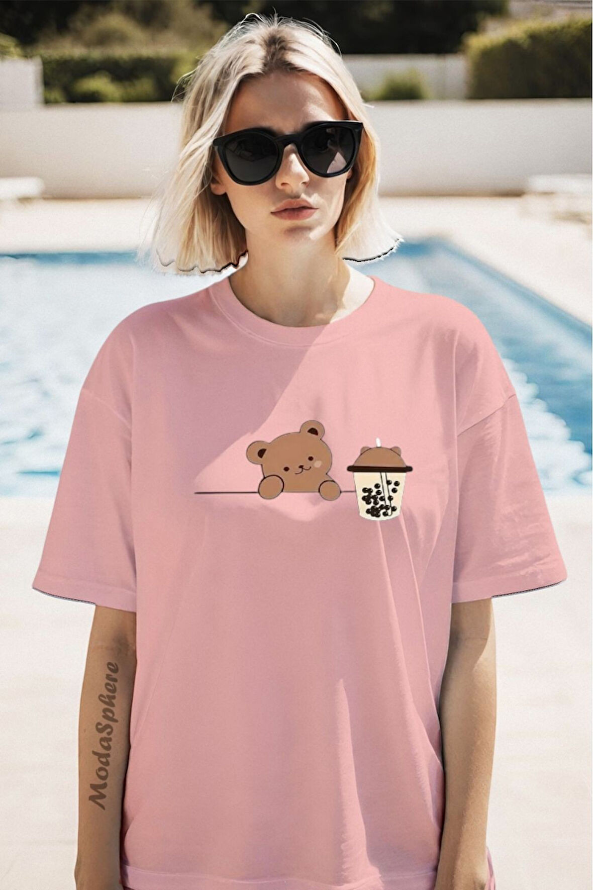 Baskılı Unisex Oversize Tişört