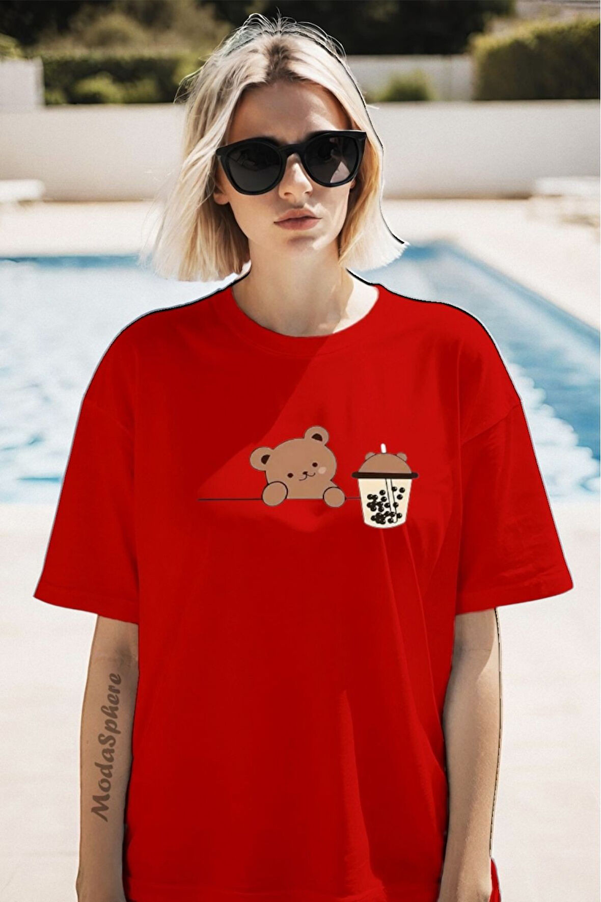 Baskılı Unisex Oversize Tişört