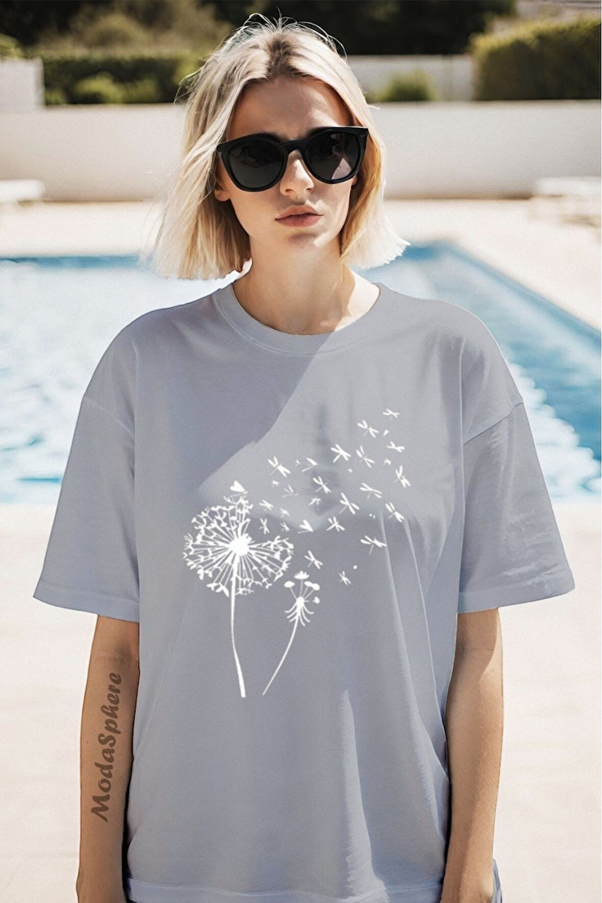 Baskılı Unisex Oversize Tişört