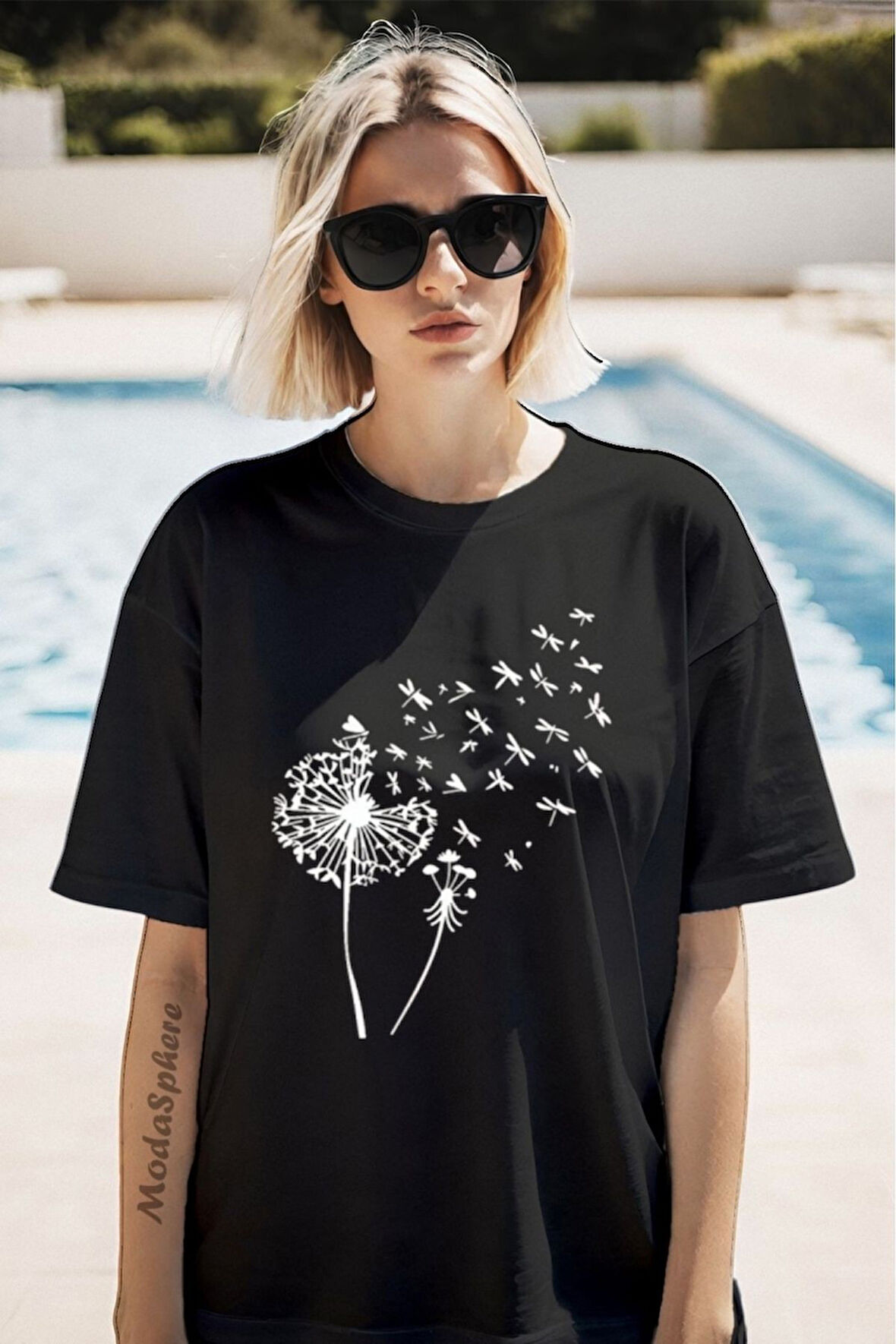 Baskılı Unisex Oversize Tişört