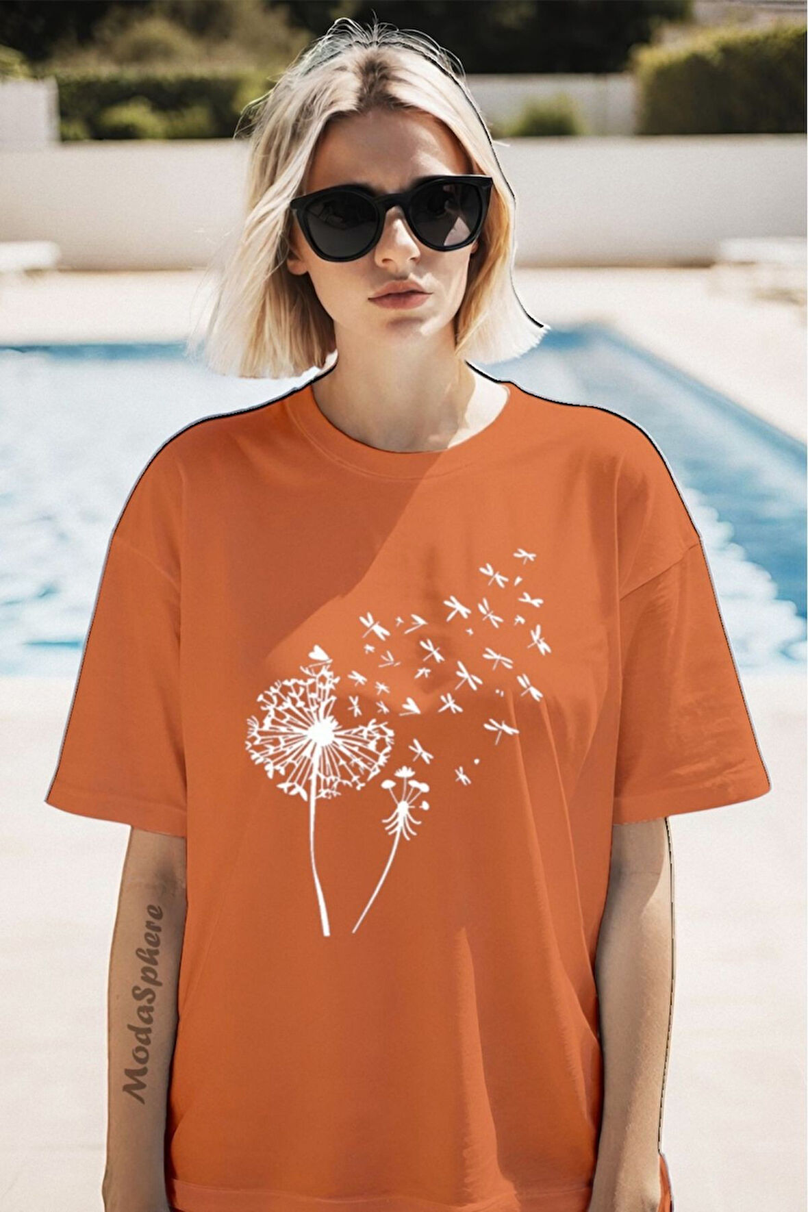 Baskılı Unisex Oversize Tişört