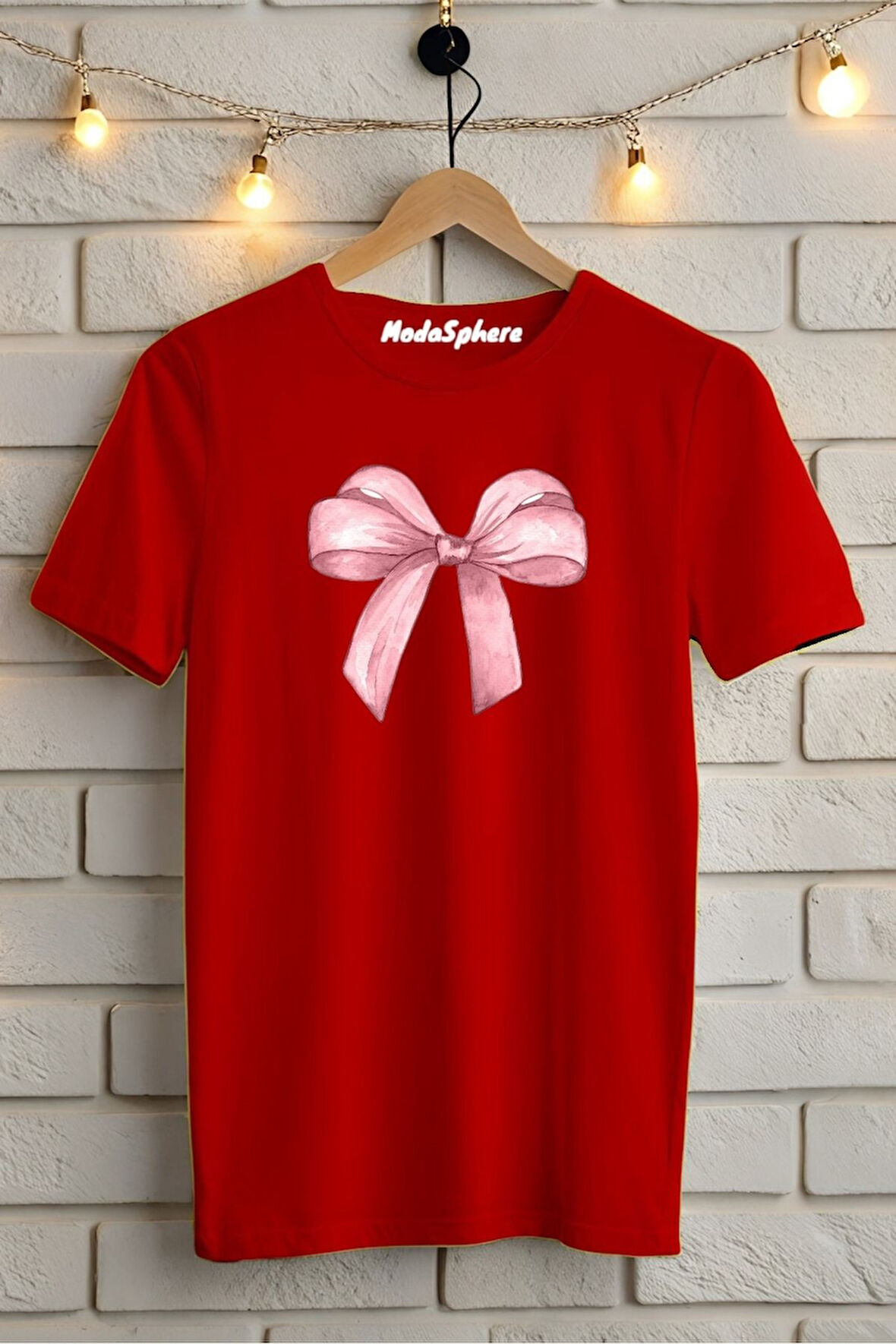 Pembe Fiyonk Baskılı Unisex Oversize Tişört Battal Boy