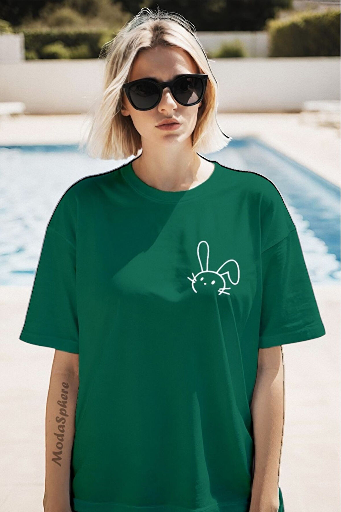 Baskılı Unisex Oversize Tişört