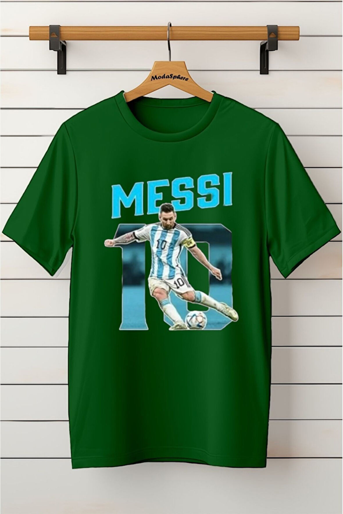 MESSI Baskılı Unisex Oversize Tişört
