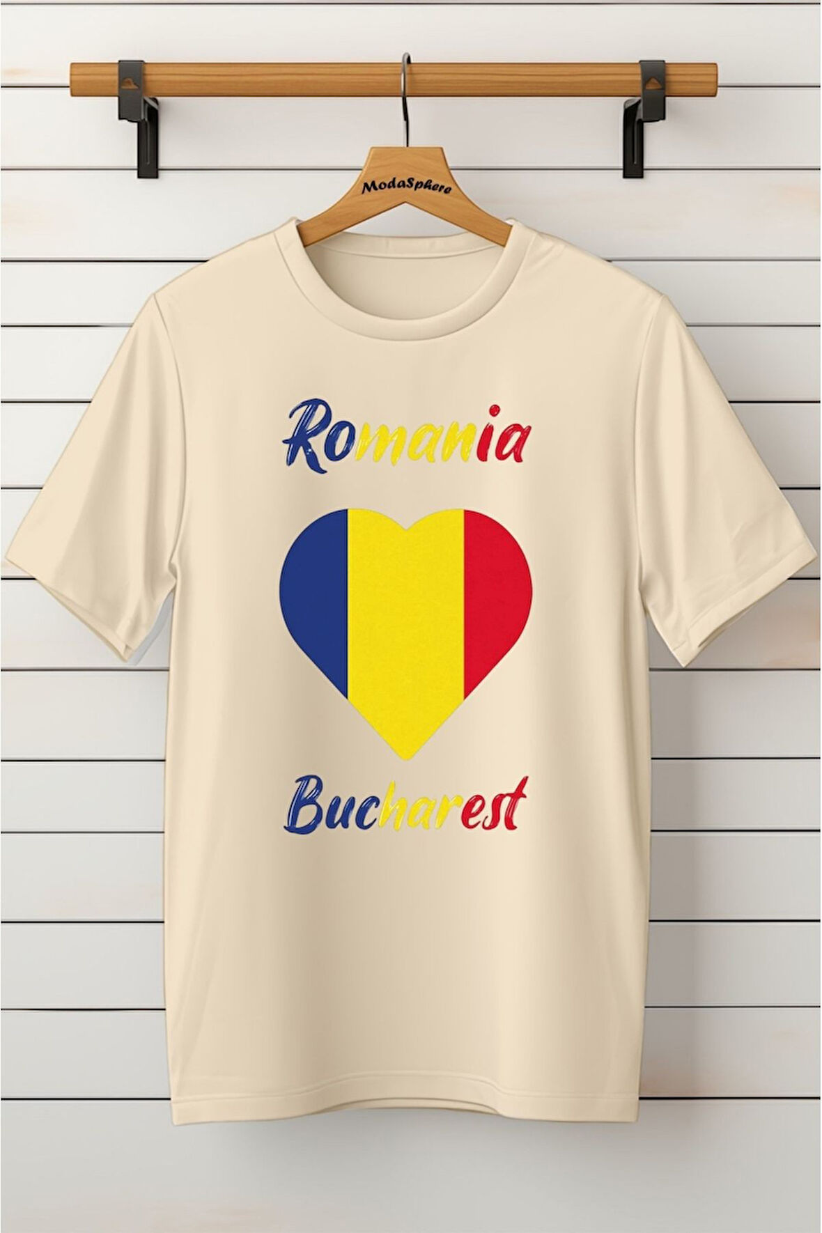 ROMANYA Baskılı Unisex Oversize Tişört Battal Boy