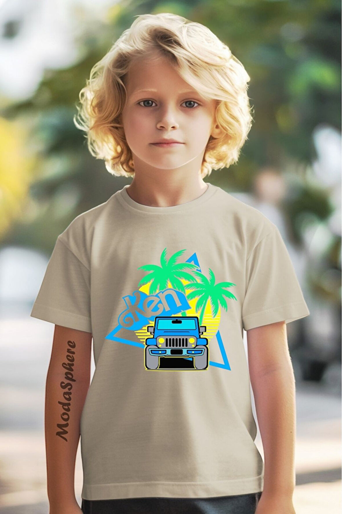 Baskılı Erkek Çocuk Oversize Tişört