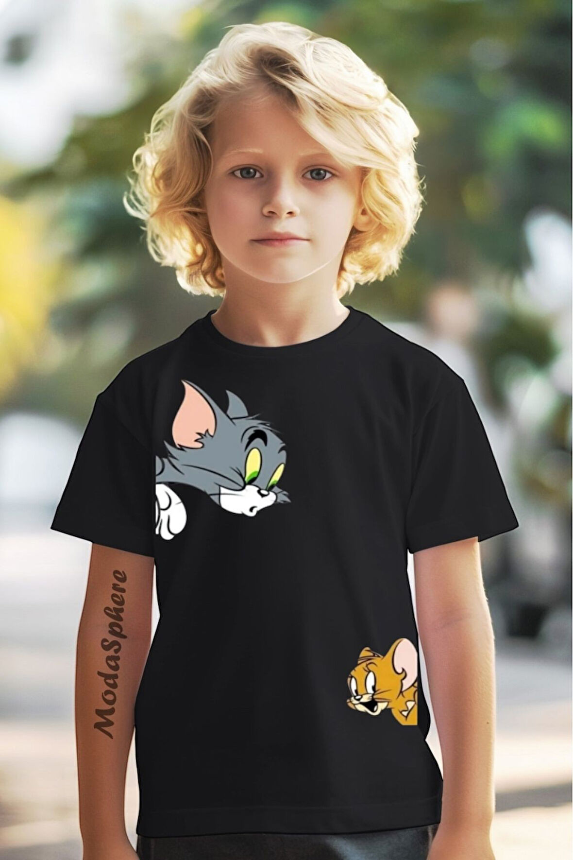 Baskılı Erkek Çocuk Oversize Tişört