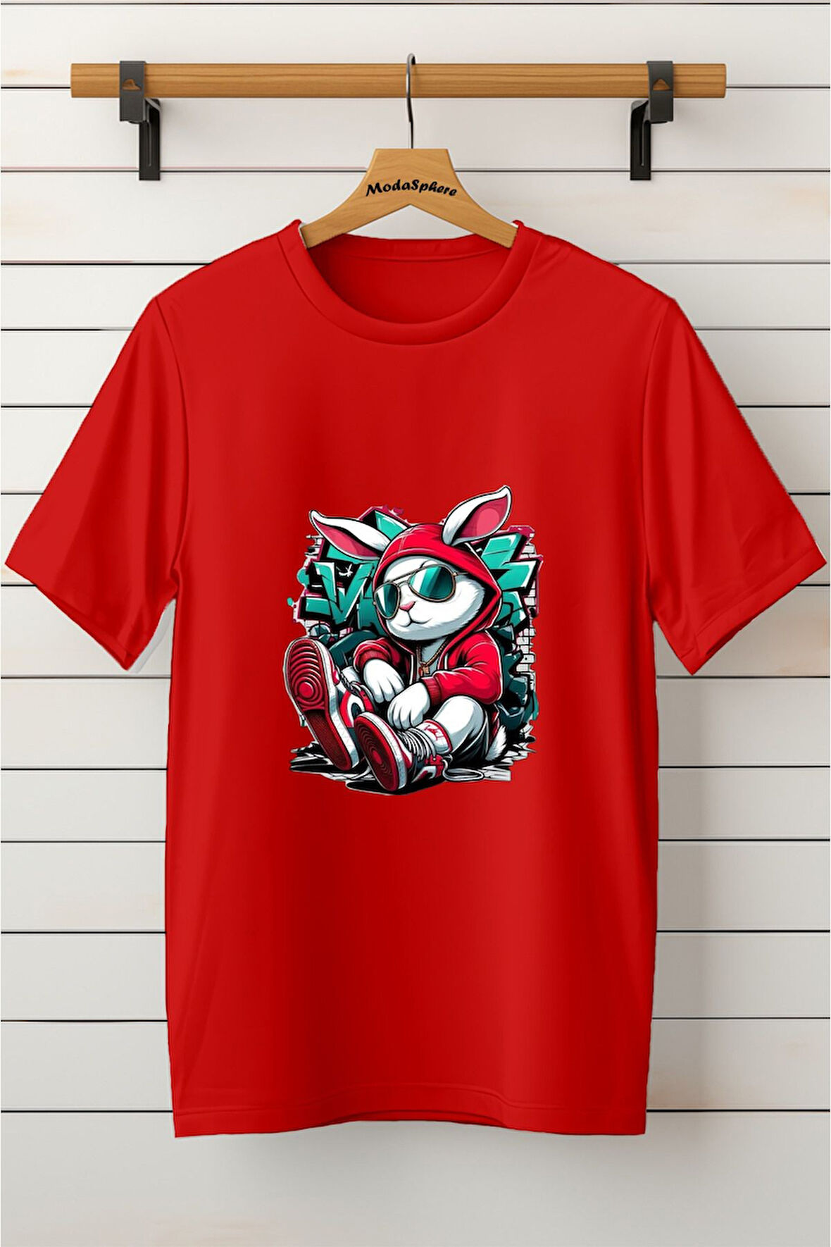 Baskılı Unisex Oversize Tişört Battal Boy