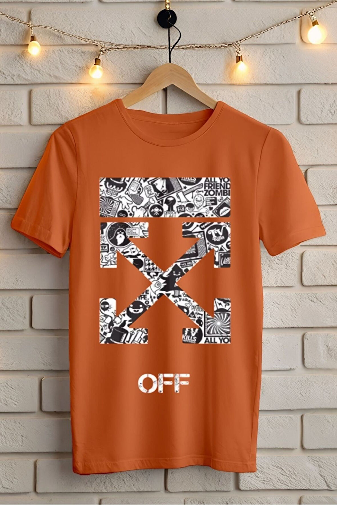 Baskılı Unisex Oversize Tişört