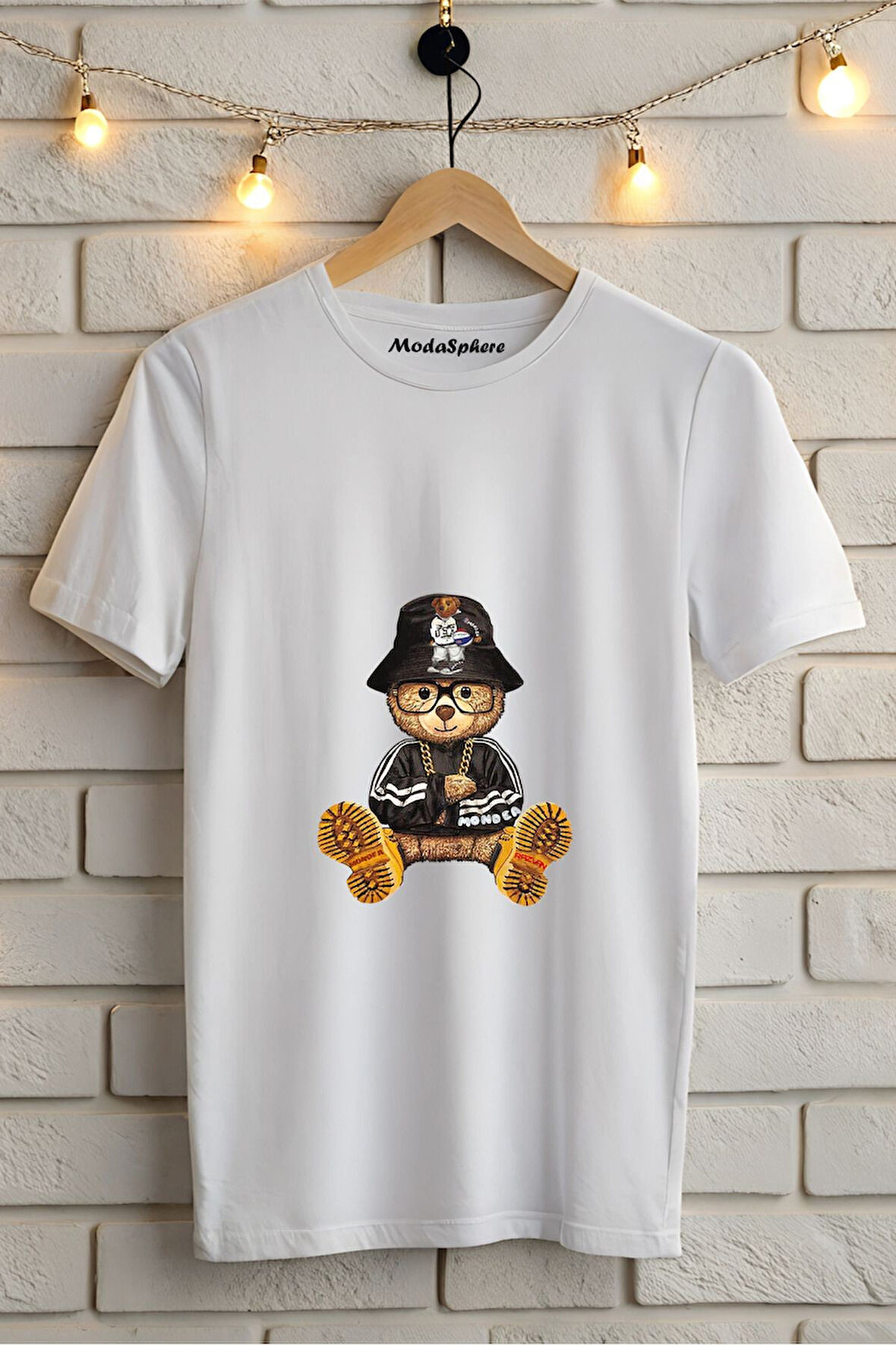 Baskılı Unisex Oversize Tişört Battal Boy