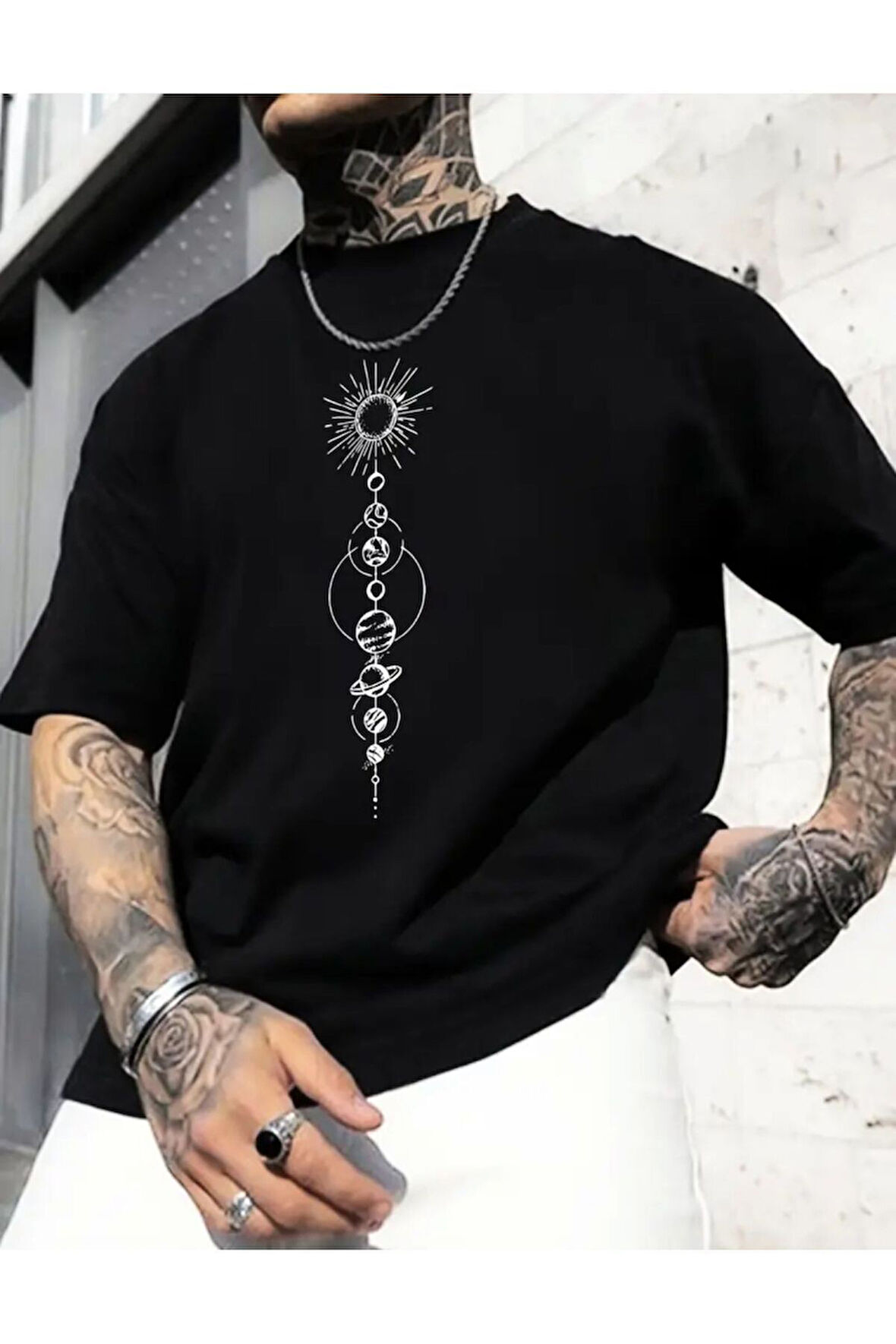 Baskılı Basic T-Shirt