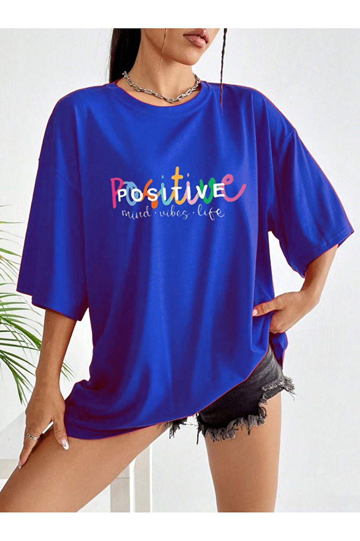Positive Baskılı Unisex Tshirt