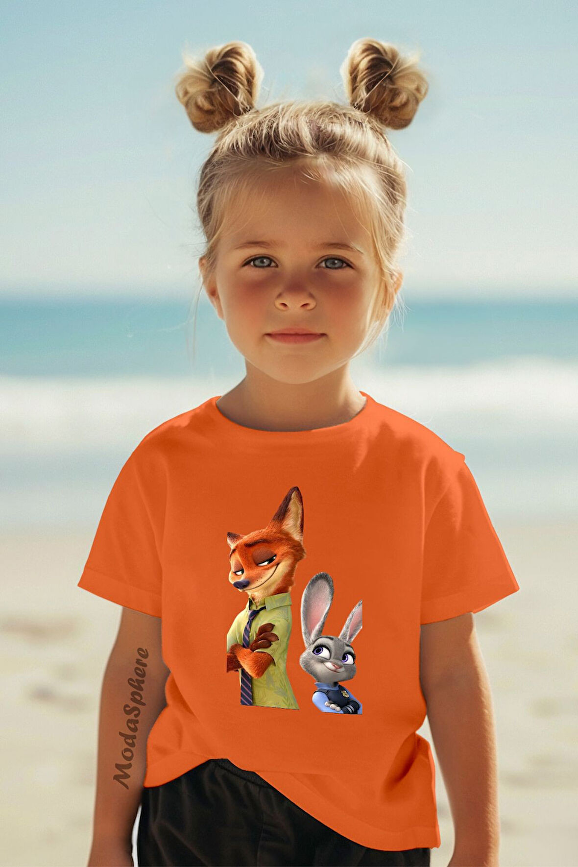 ANİME BASKILI BİSİKLET YAKA KISA KOLLU ÇOCUK TİŞÖRT