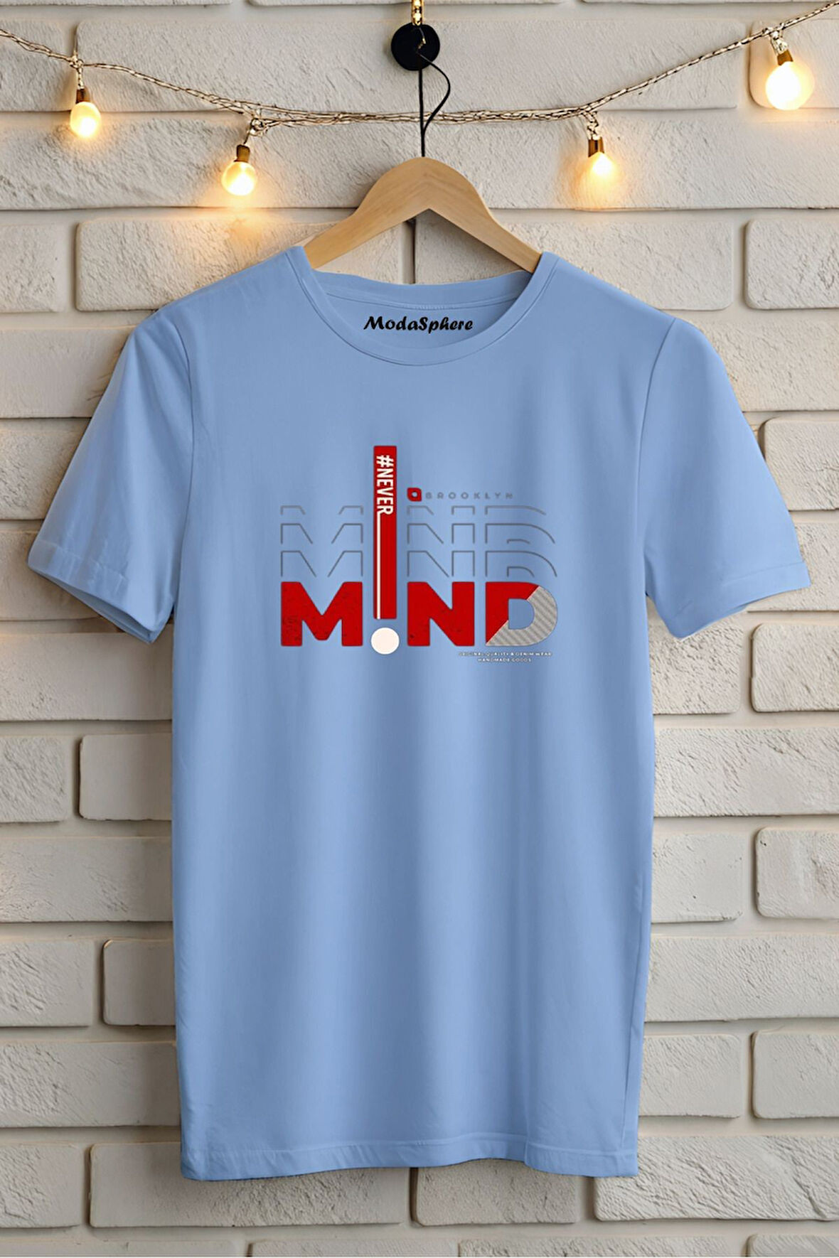 MIND Baskılı Unisex Oversize Tişört