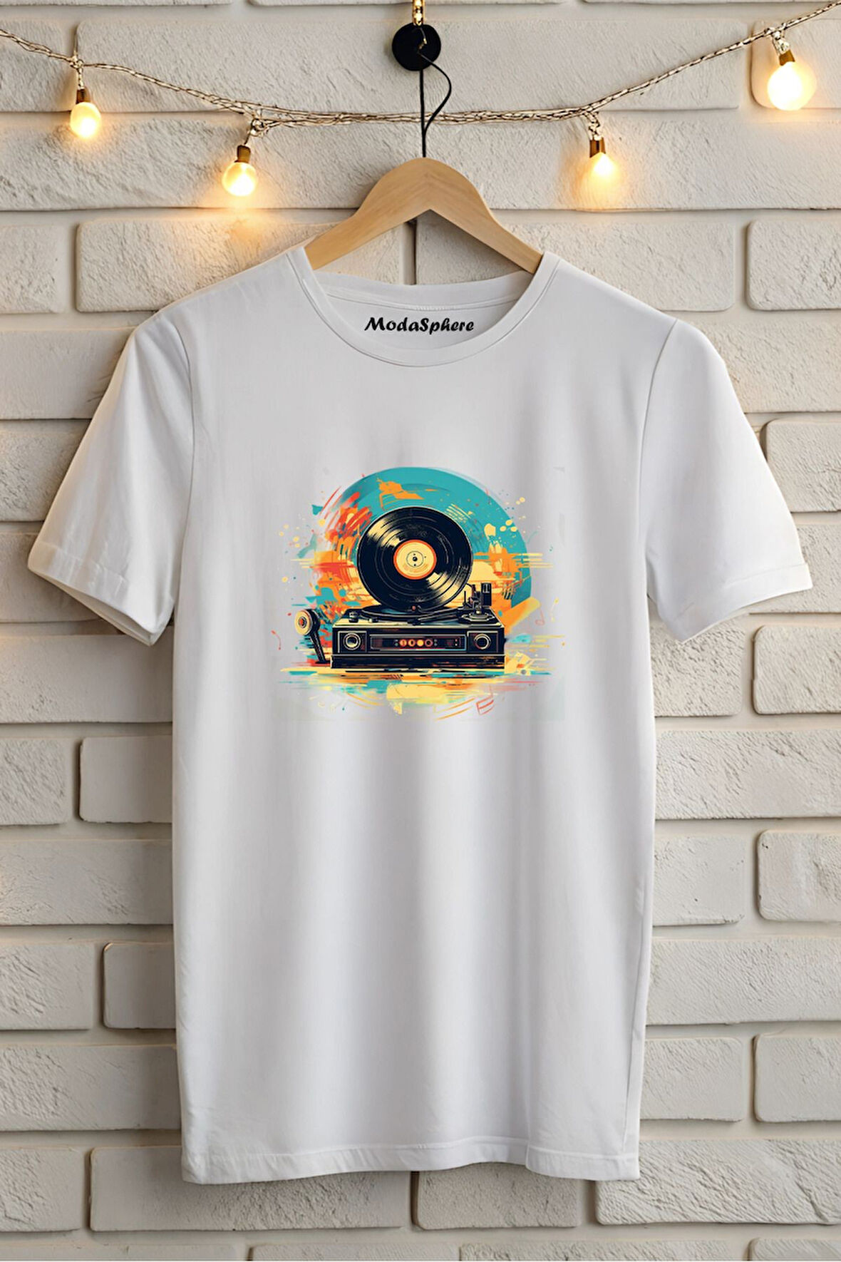 Plak Baskılı Unisex Oversize Tişört