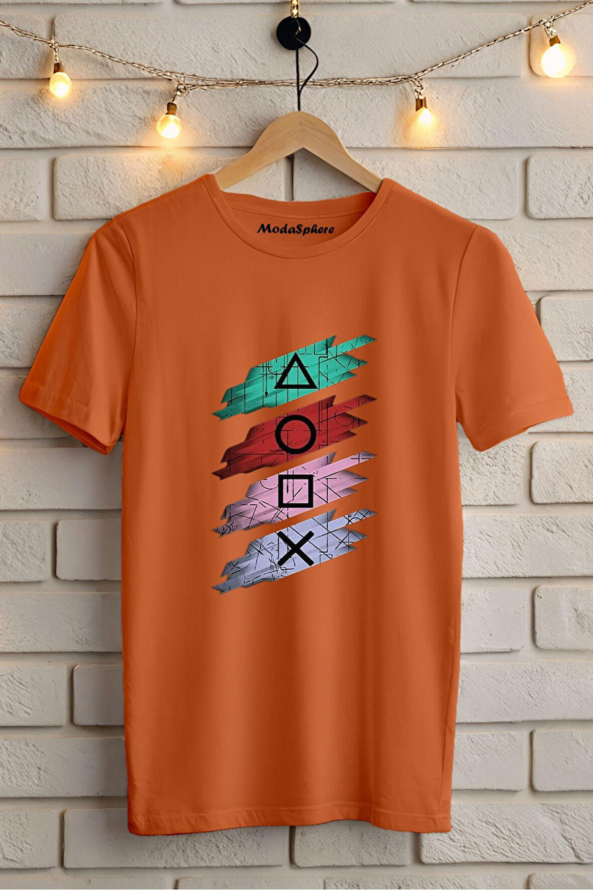 Squid Game Sembol Baskılı Unisex Oversize Tişört