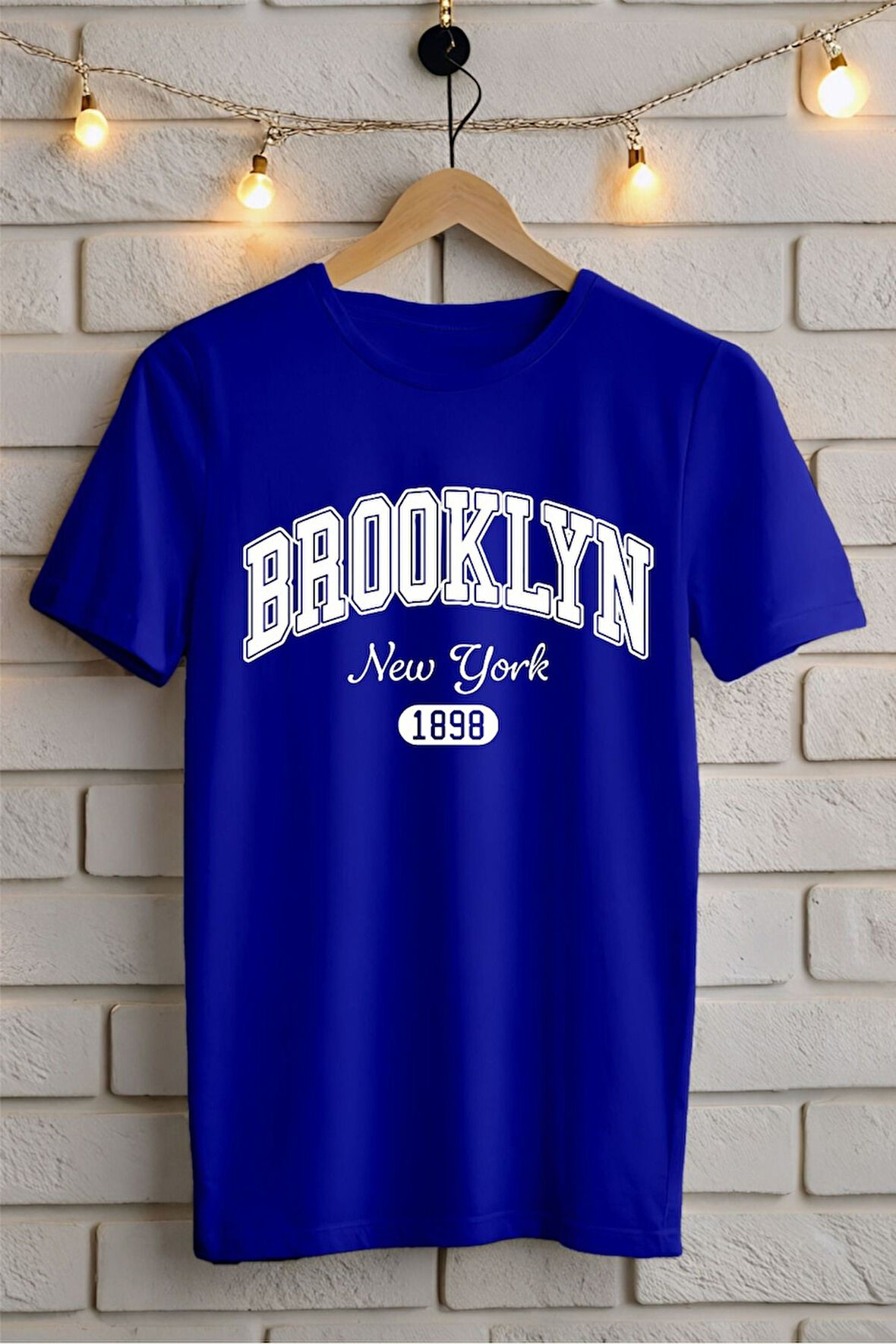 Brooklyn Baskılı Unisex Tişört