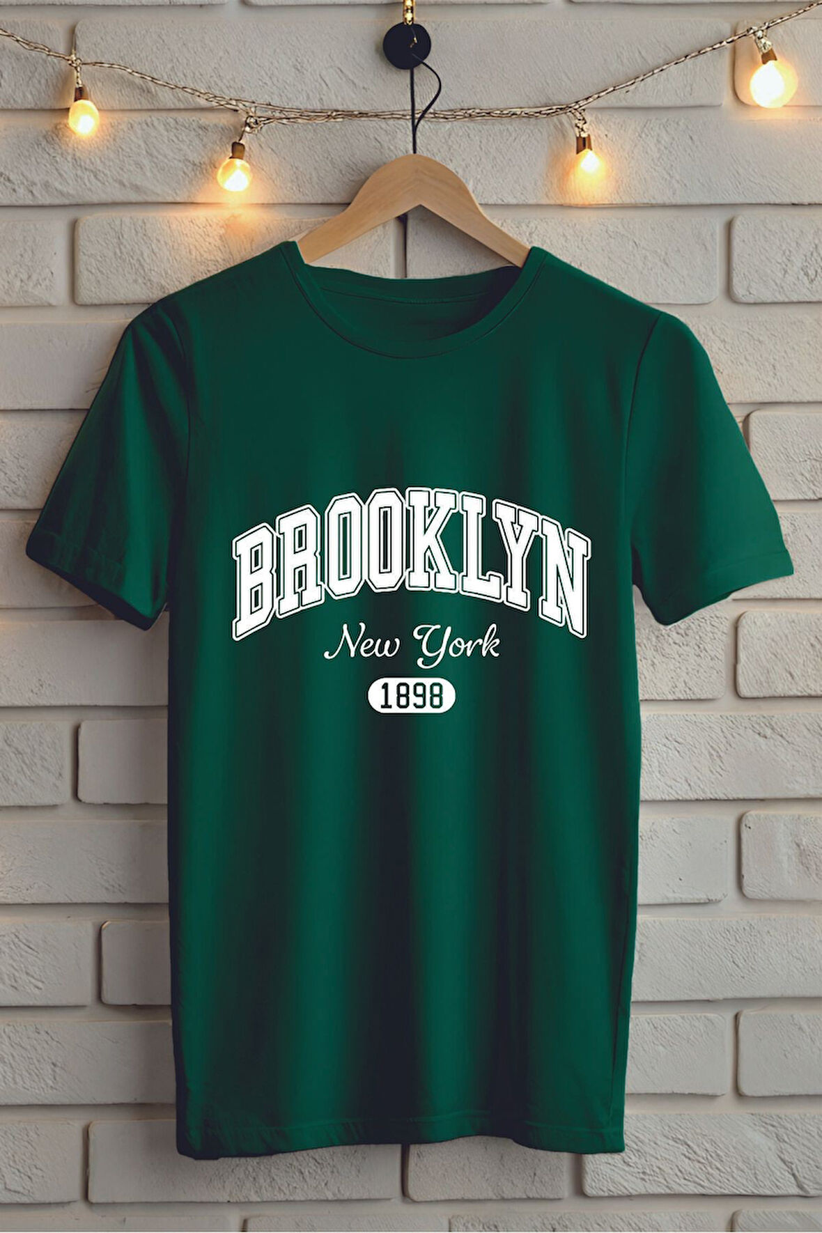 Brooklyn Baskılı Unisex Tişört