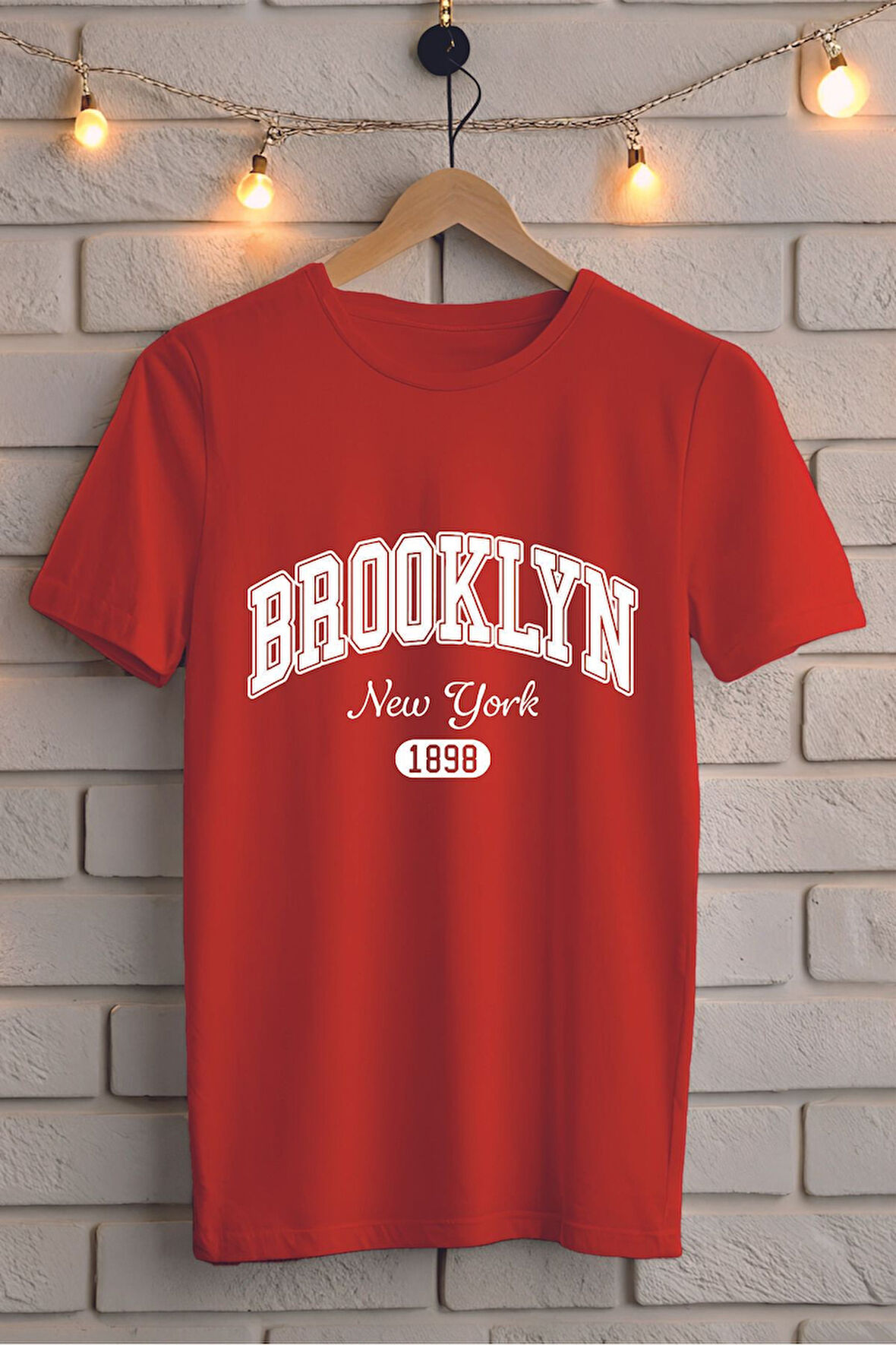 Brooklyn Baskılı Unisex Tişört