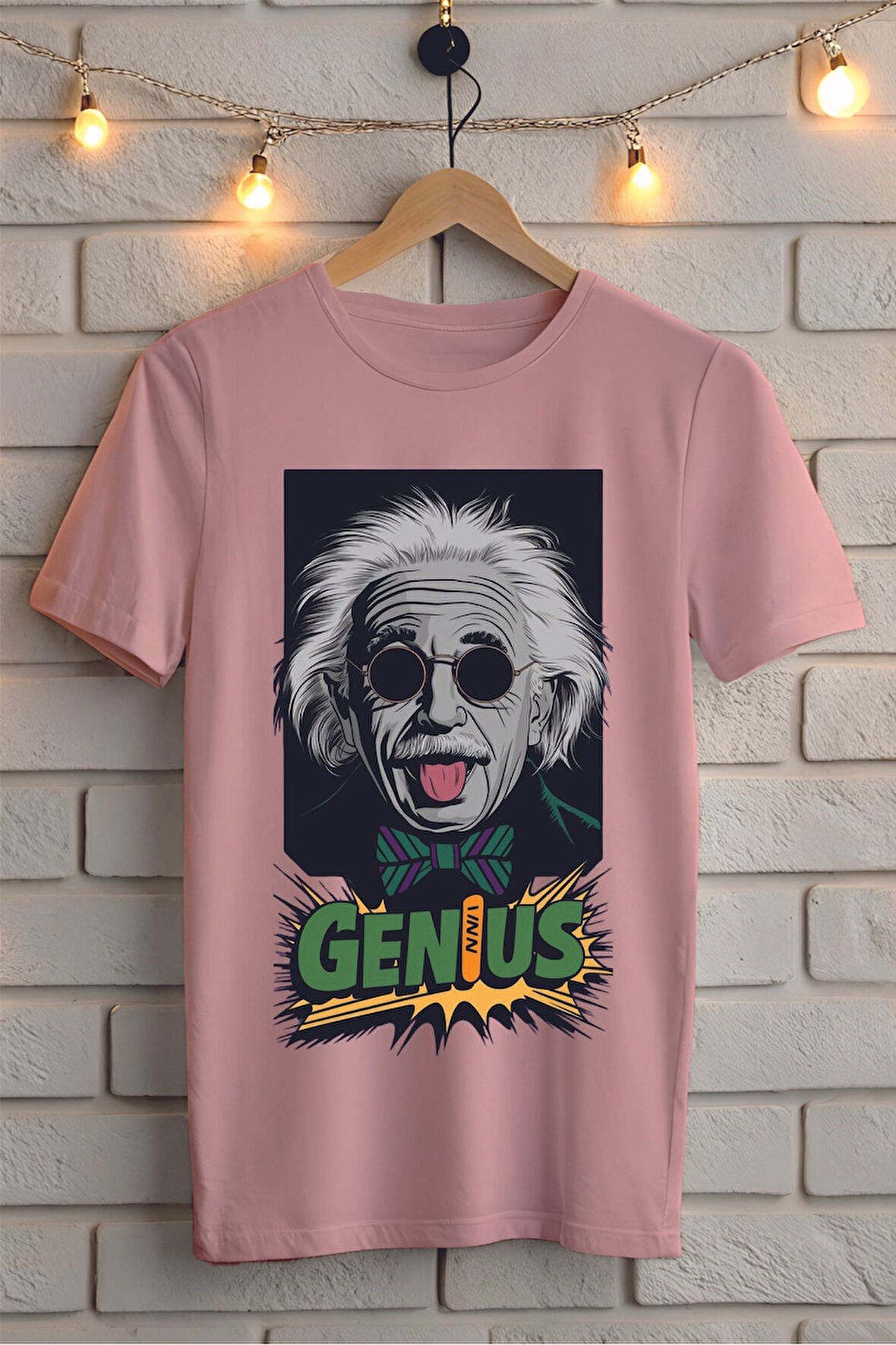 GENIUS Baskılı Unisex Tişört