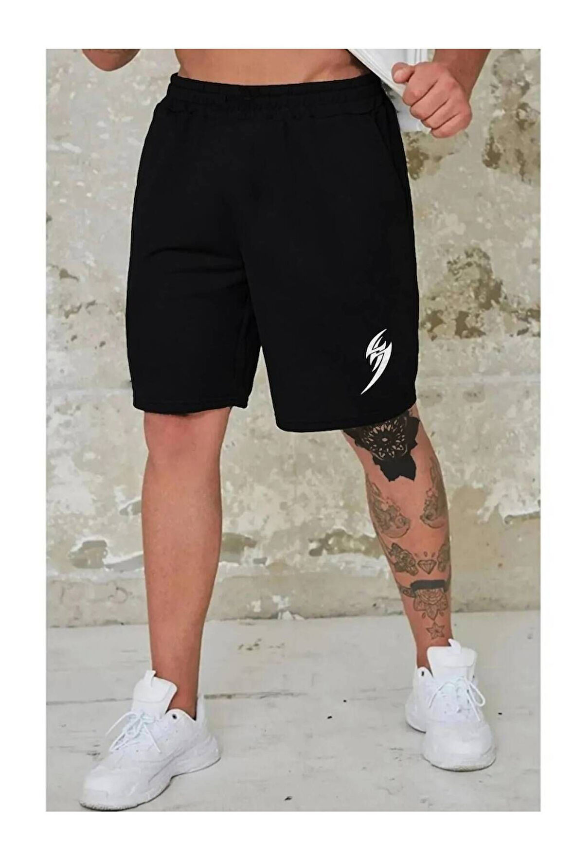 BIÇAK BASKILI ERKEK ŞORT