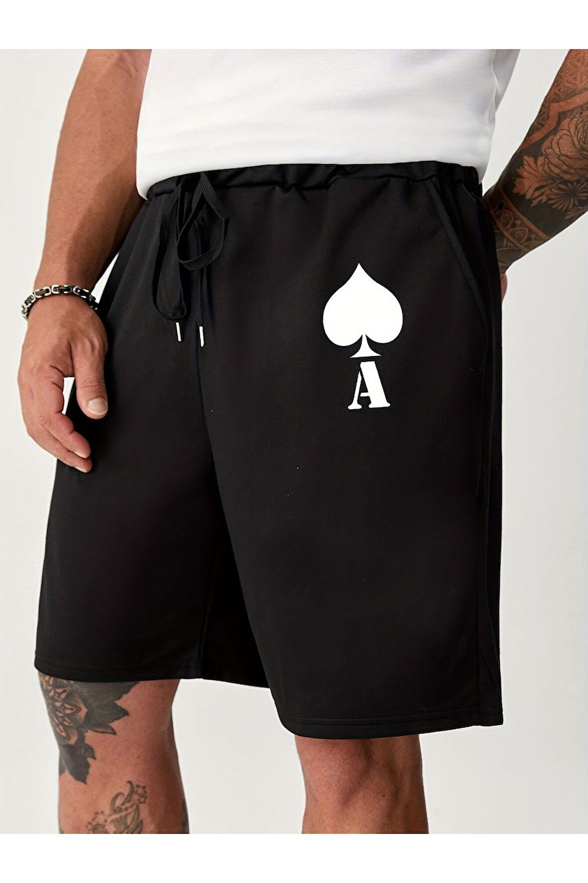 Unisex A Baskılı Şort
