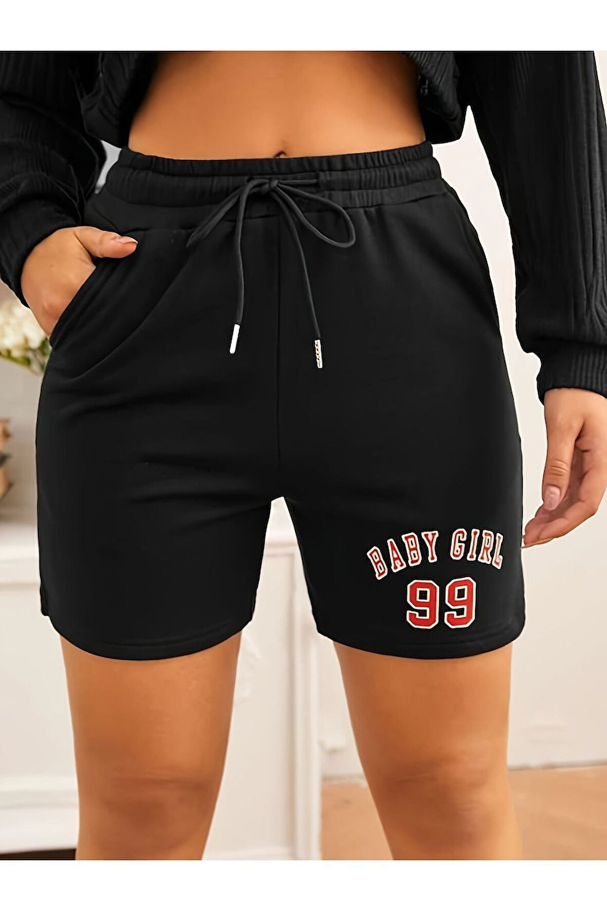 Unisex Baby Girl Yazılı Şort