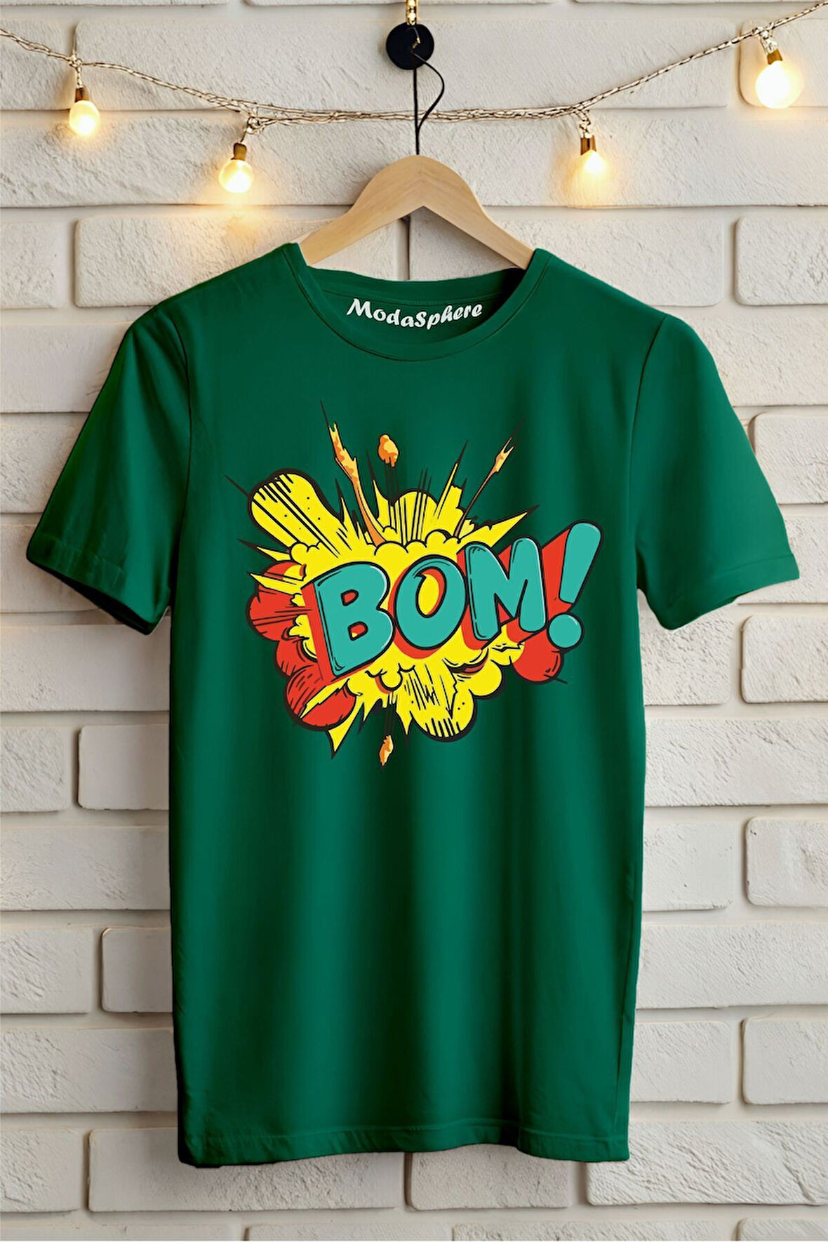 BOM !! Baskılı Unisex Oversize Tişört