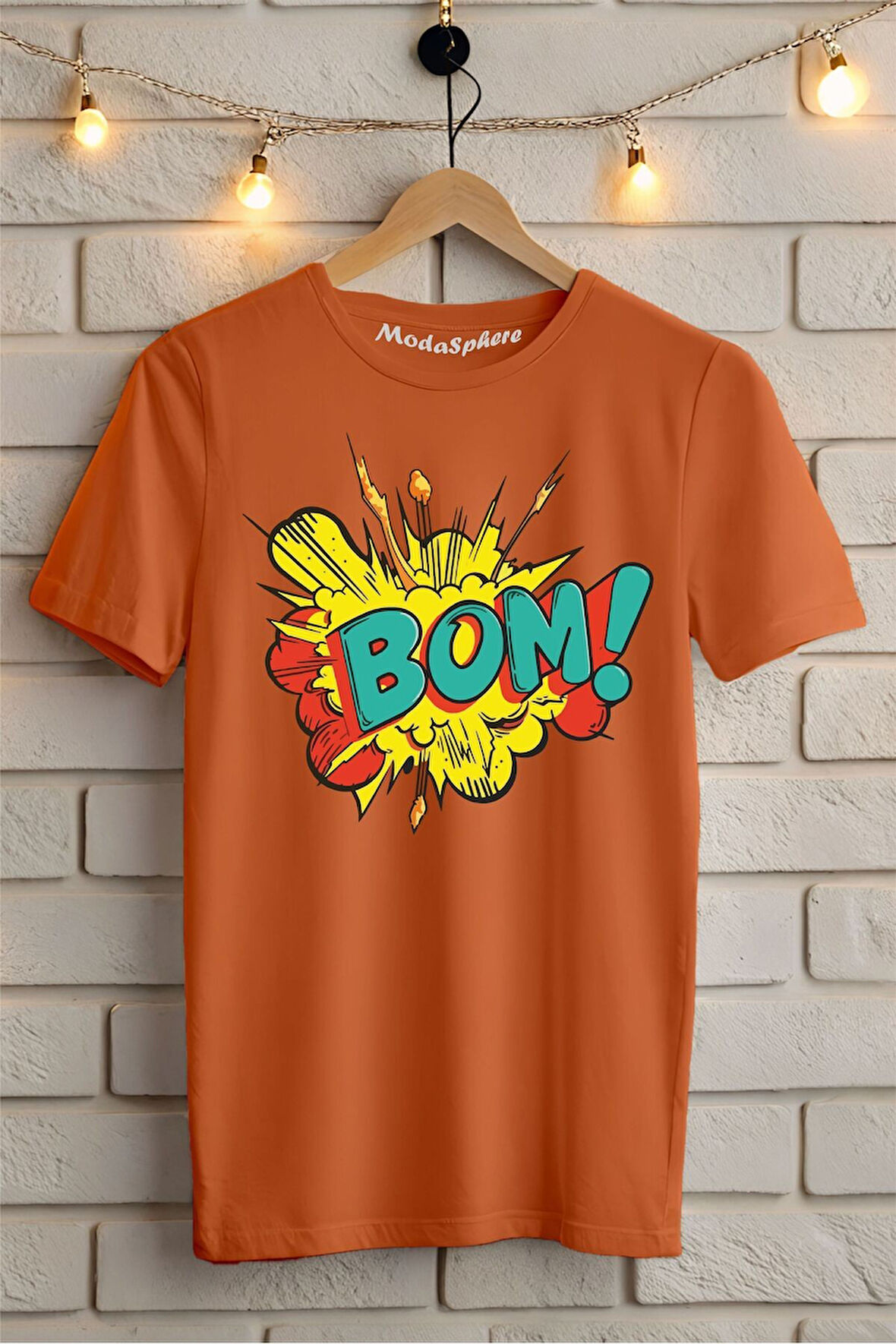 BOM !! Baskılı Unisex Oversize Tişört