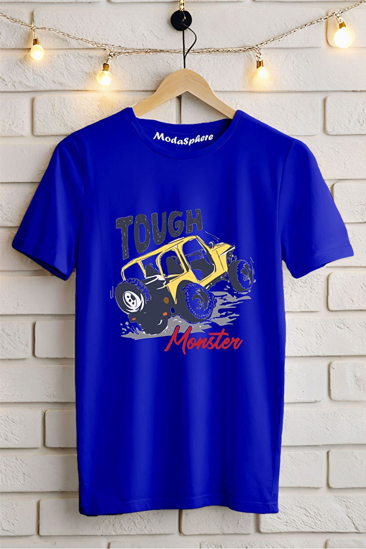 TOUGH MONSTER Baskılı Unisex Oversize Tişört