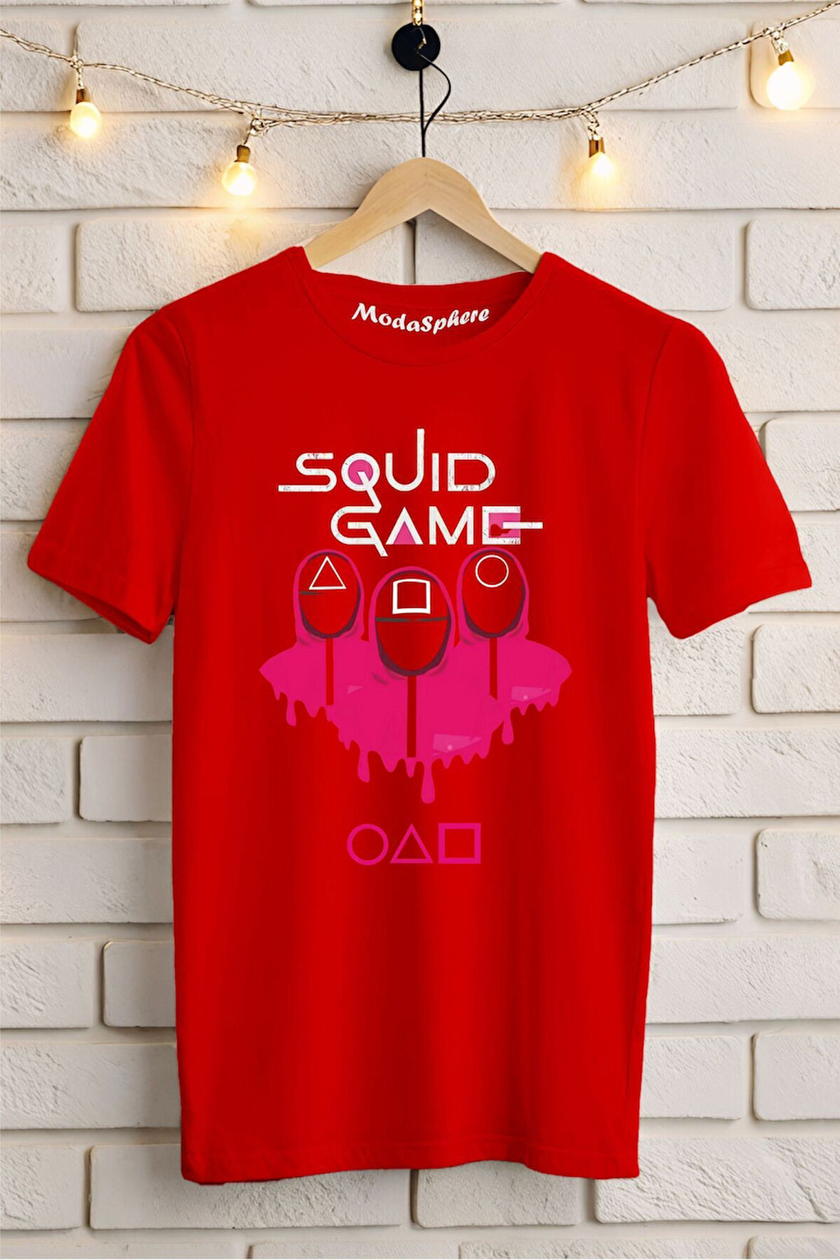 SQUID GAME Baskılı Unisex Oversize Tişört