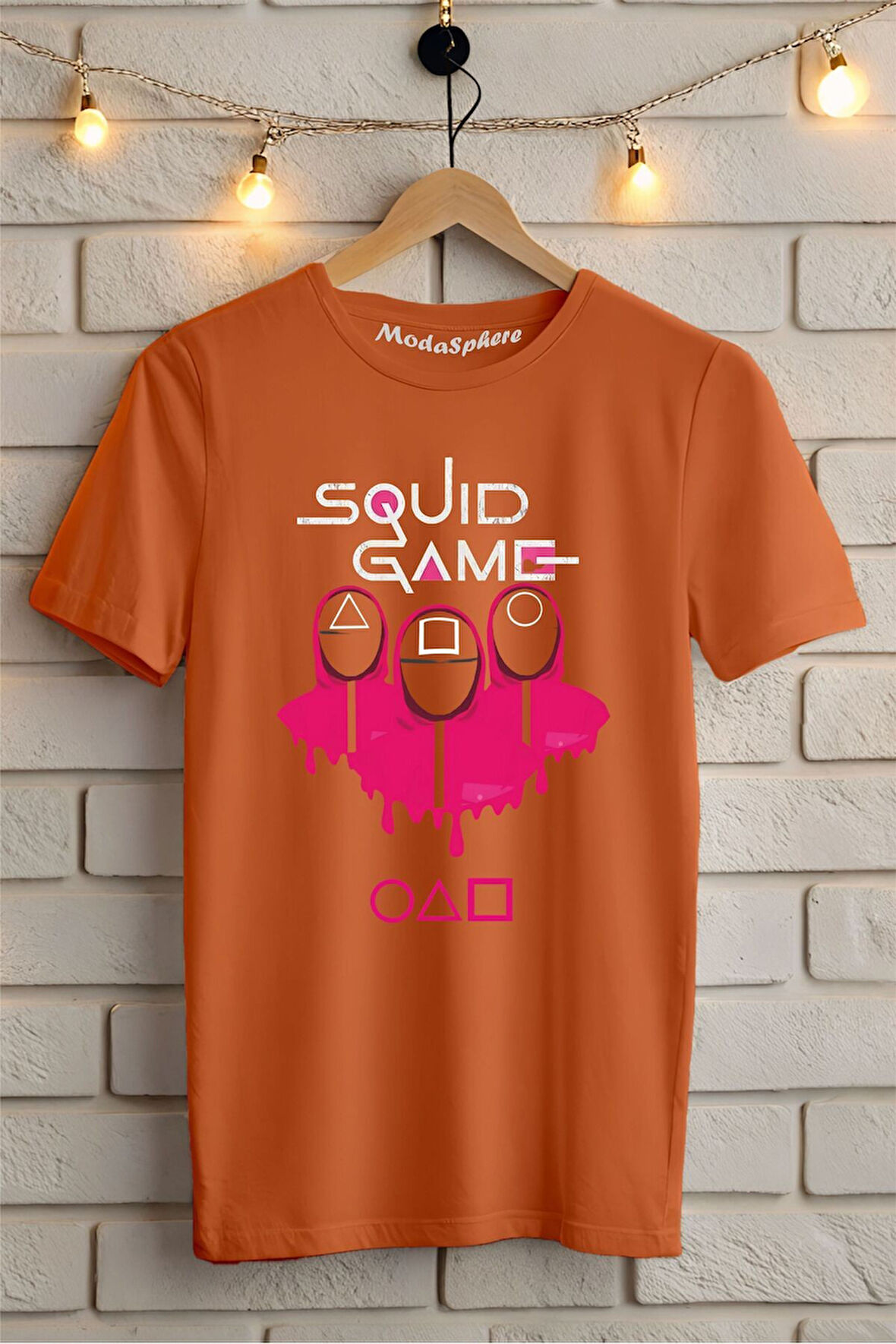 SQUID GAME Baskılı Unisex Oversize Tişört