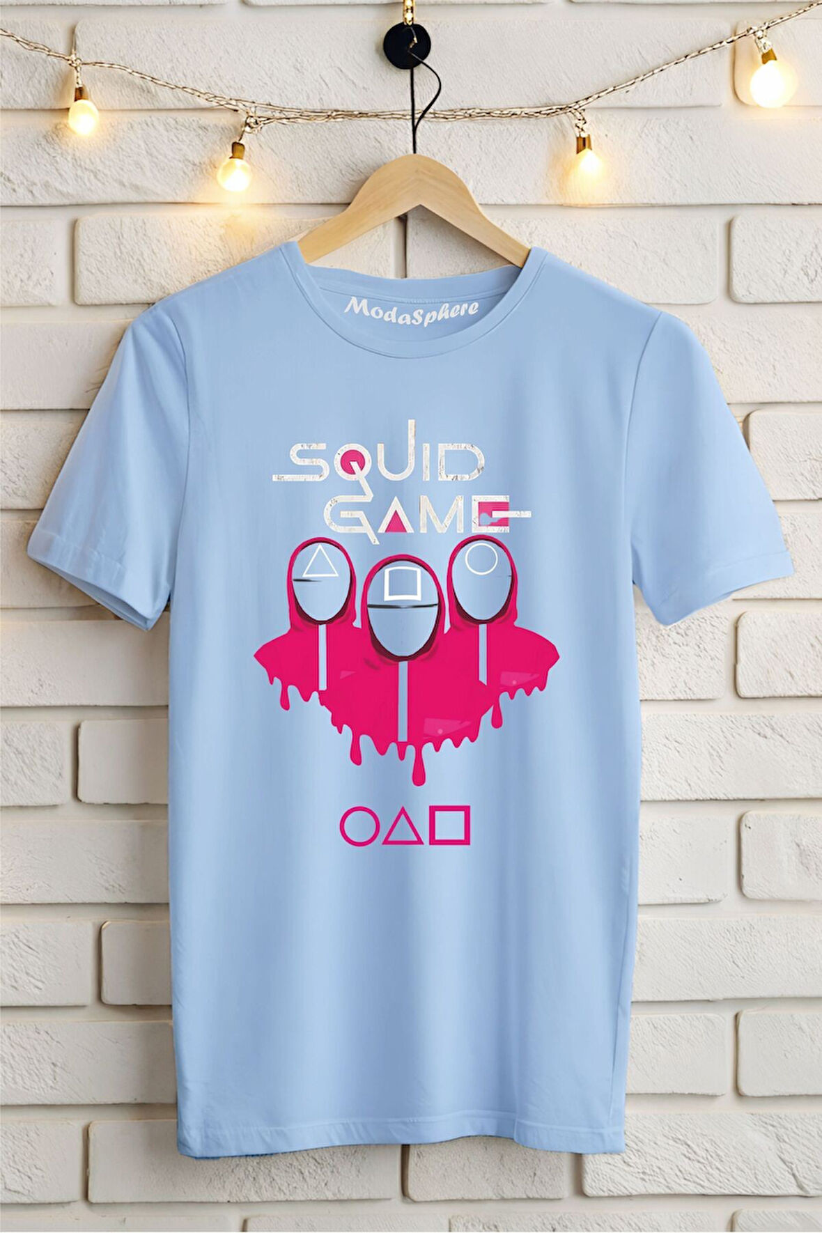 SQUID GAME Baskılı Unisex Oversize Tişört