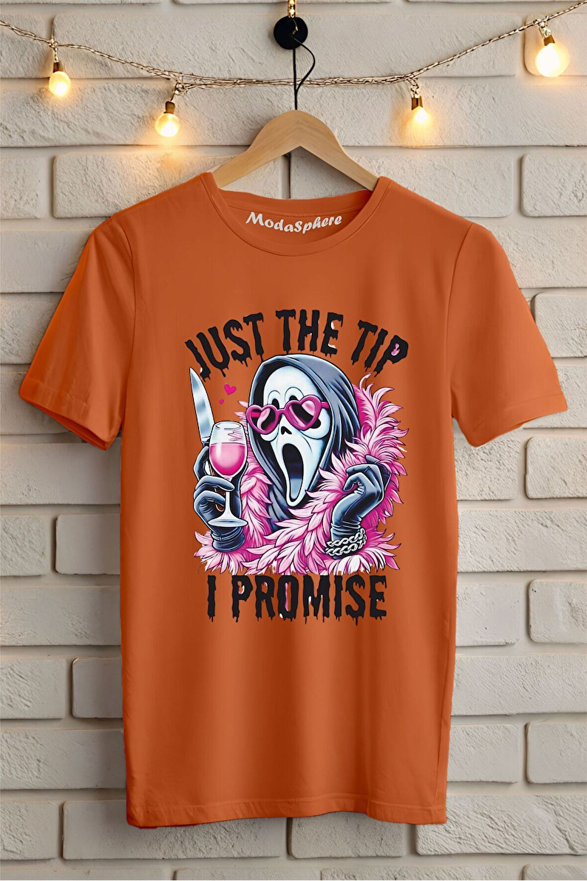 JUST THE TIP Baskılı Unisex Oversize Tişört