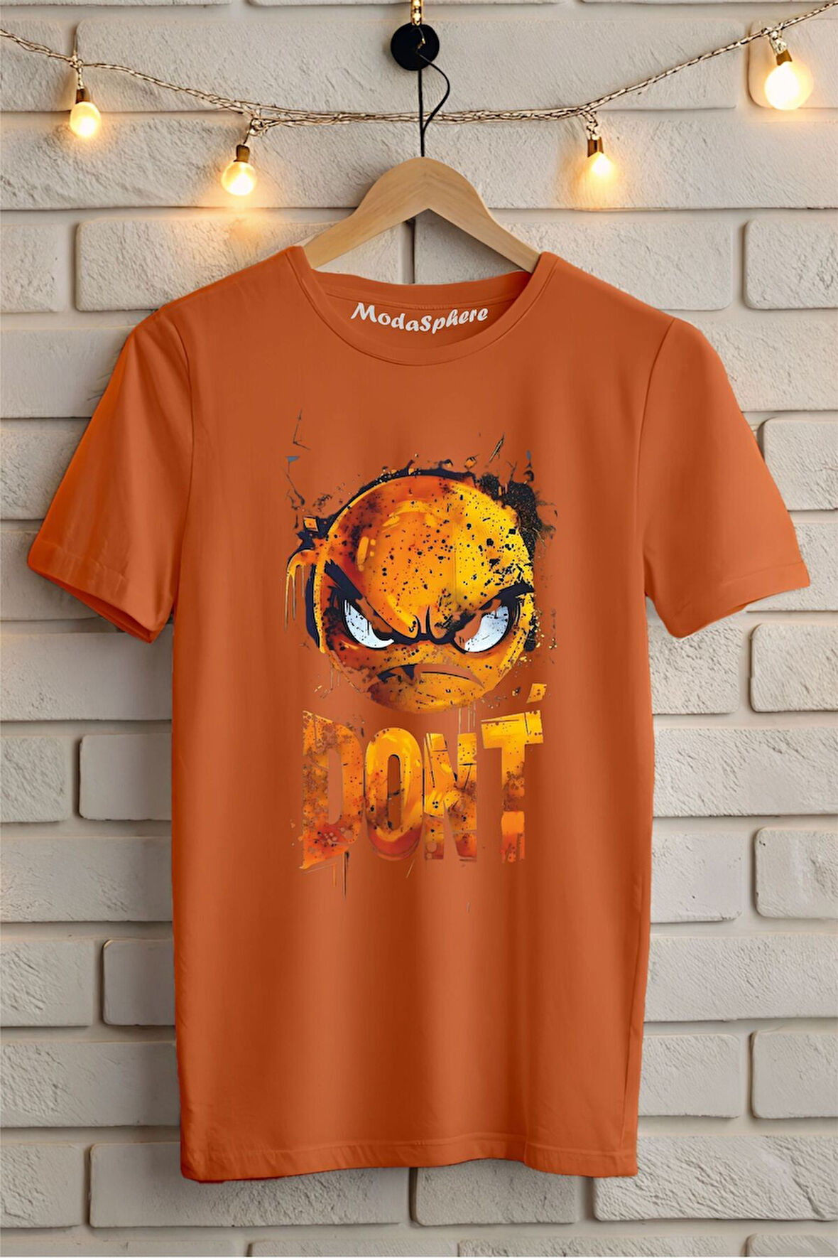 DON'T Baskılı Unisex Oversize Tişört