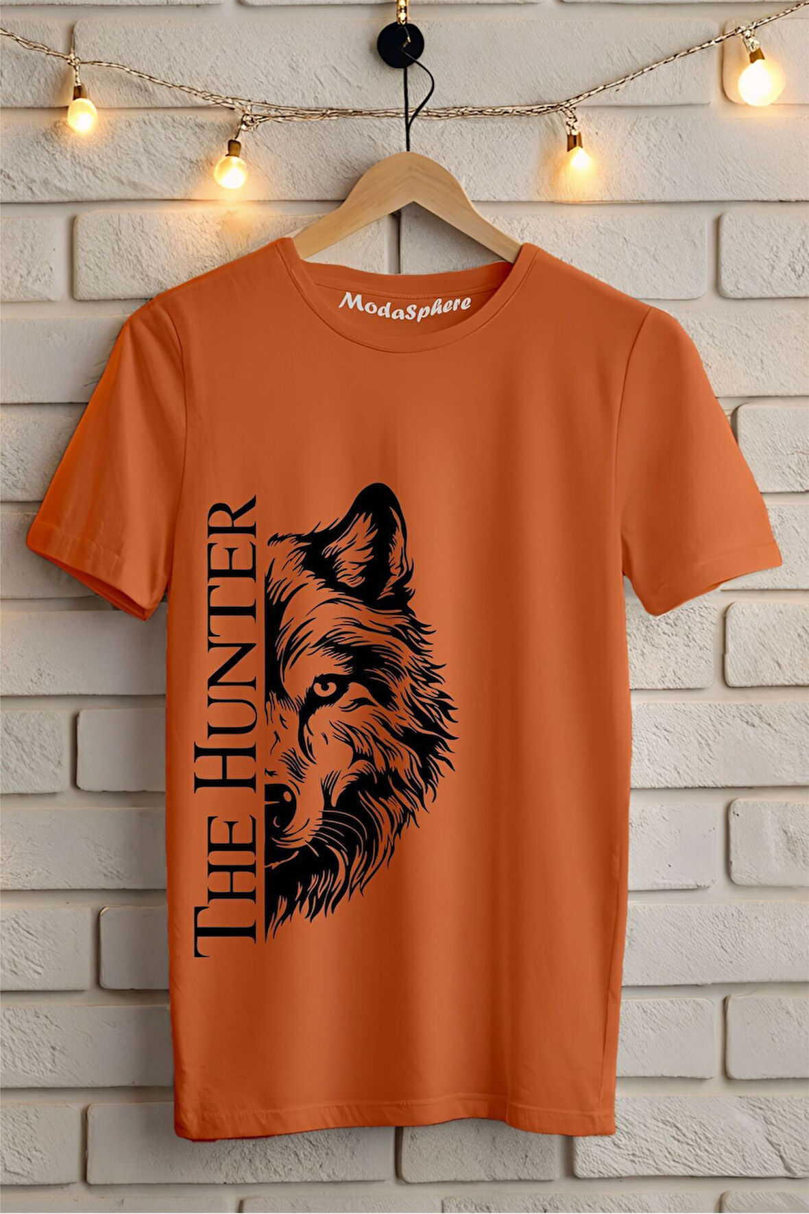 THE HUNTER Baskılı Unisex Oversize Tişört