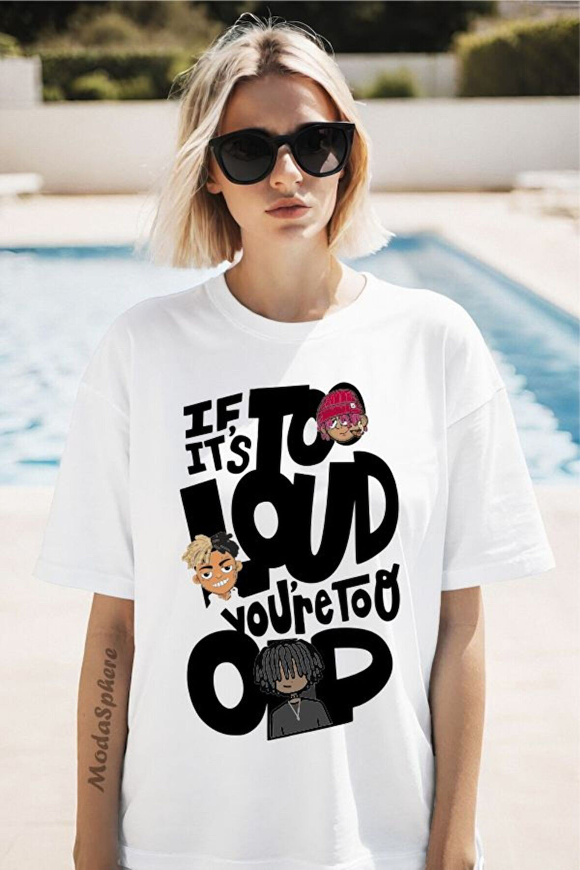 If It's Baskılı Unisex Oversize Tişört