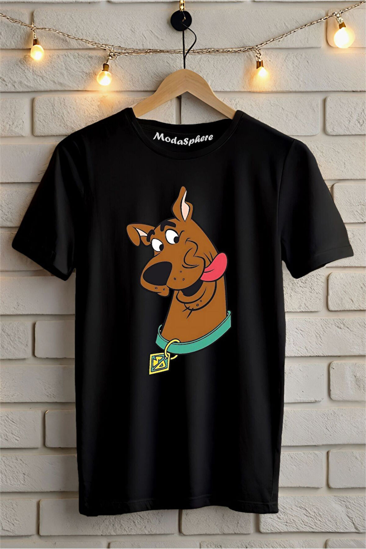 Scooby-Do Baskılı Unisex Oversize Tişört