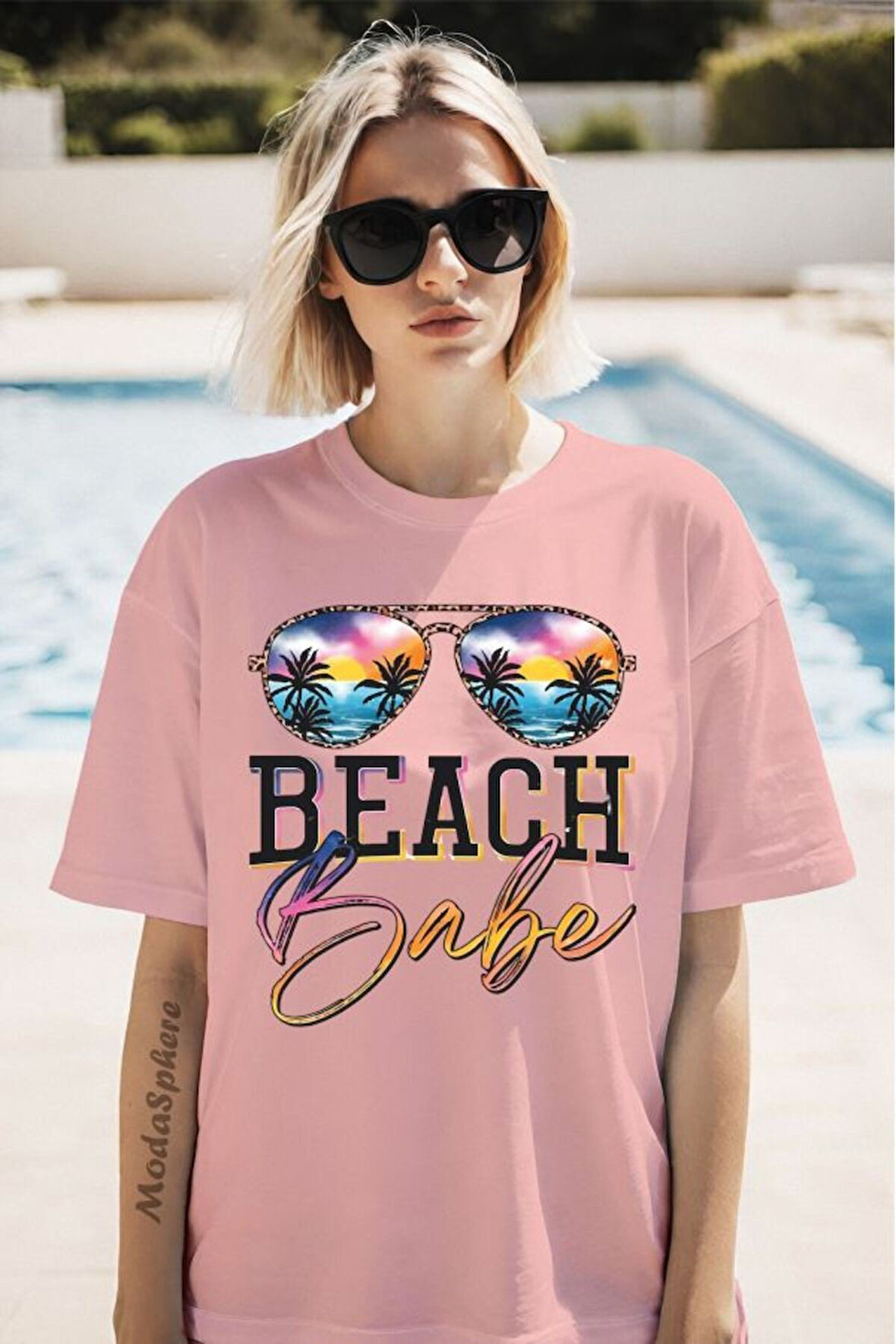 Baskılı Unisex Oversize Tişört