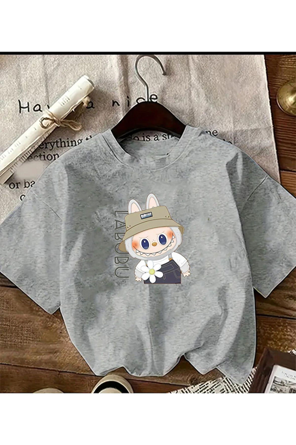 Baskılı Unisex Oversize Tişört