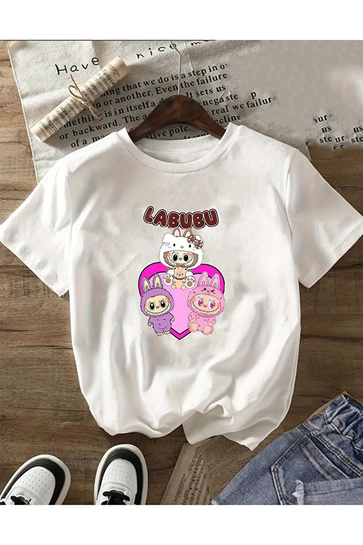 Baskılı Unisex Oversize Tişört