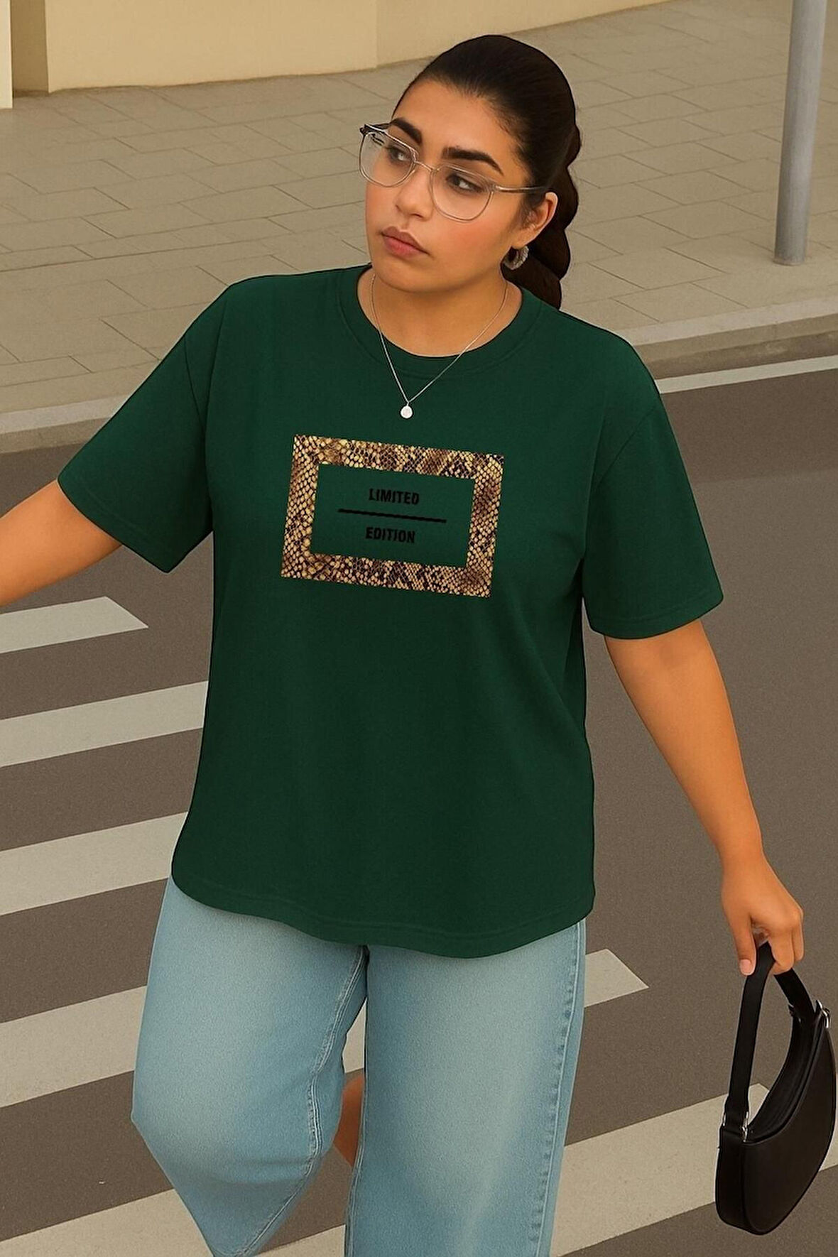 Büyük Beden Limited Edition Baskılı Unisex Oversize Tişört