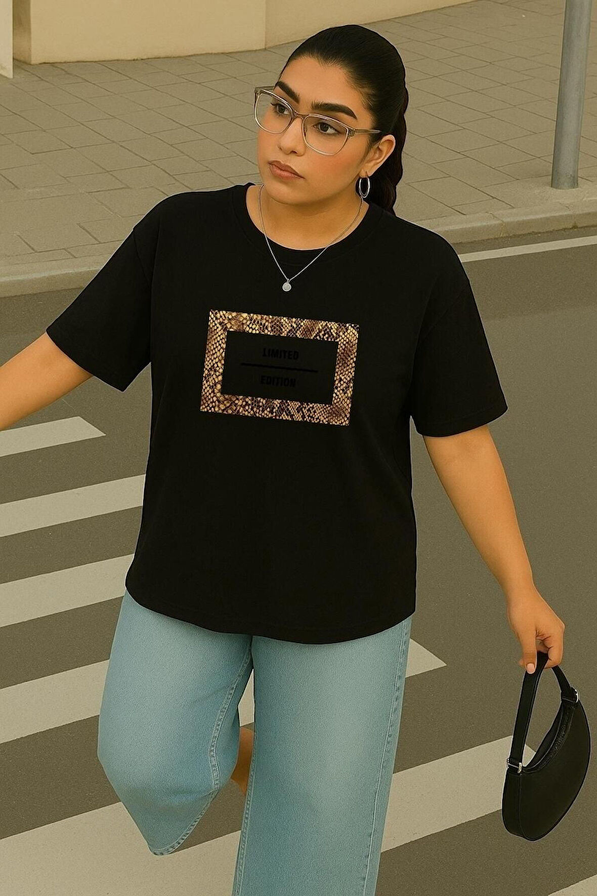 Büyük Beden Limited Edition Baskılı Unisex Oversize Tişört