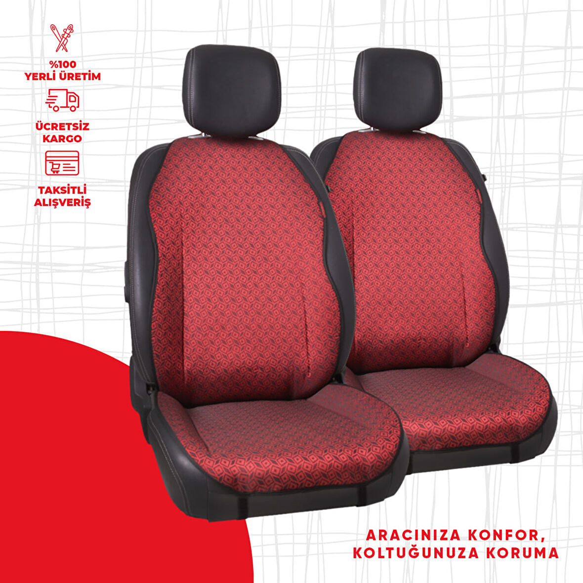 Kareli Bordo Jakar Dokuma