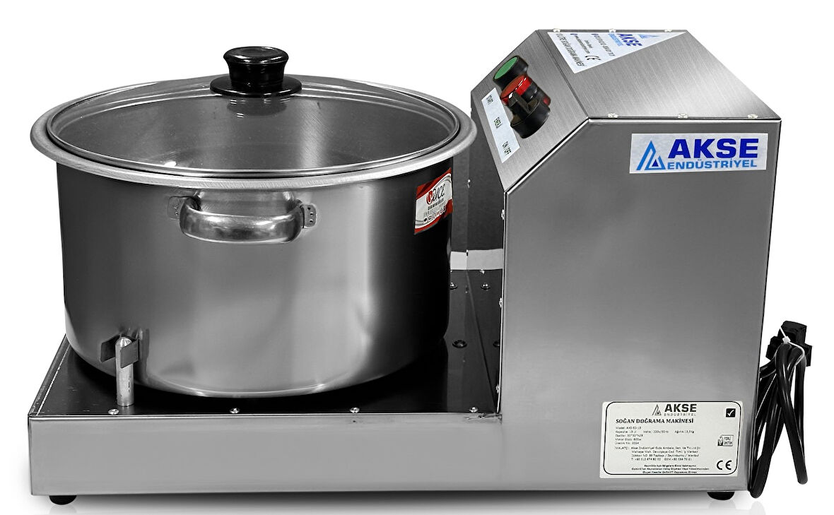 Akse 13 Litre 4 Bıçaklı Soğan Doğrama Makinesi ( güncel model gönderilecektir)
