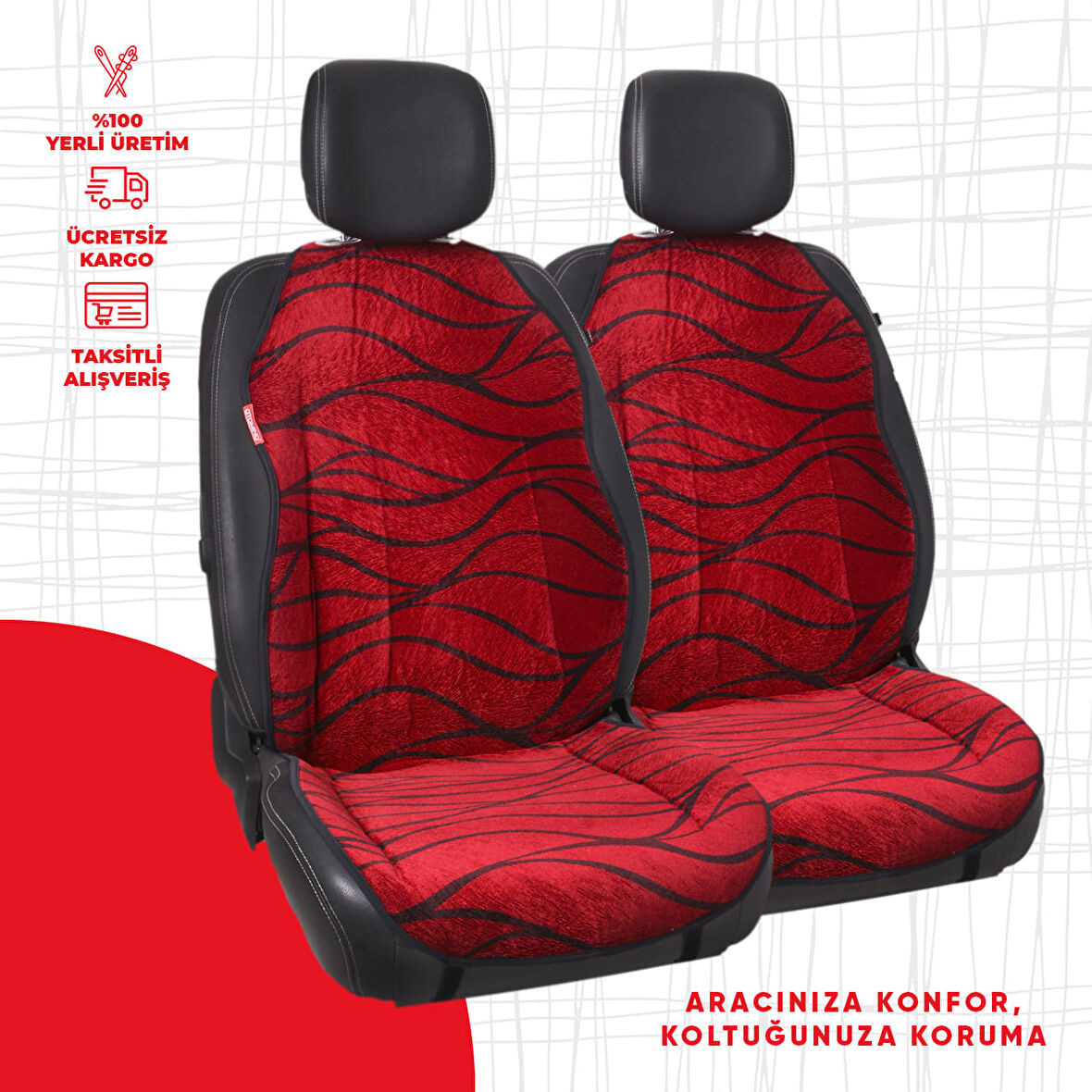 Bordo Tay Tüyü Minder