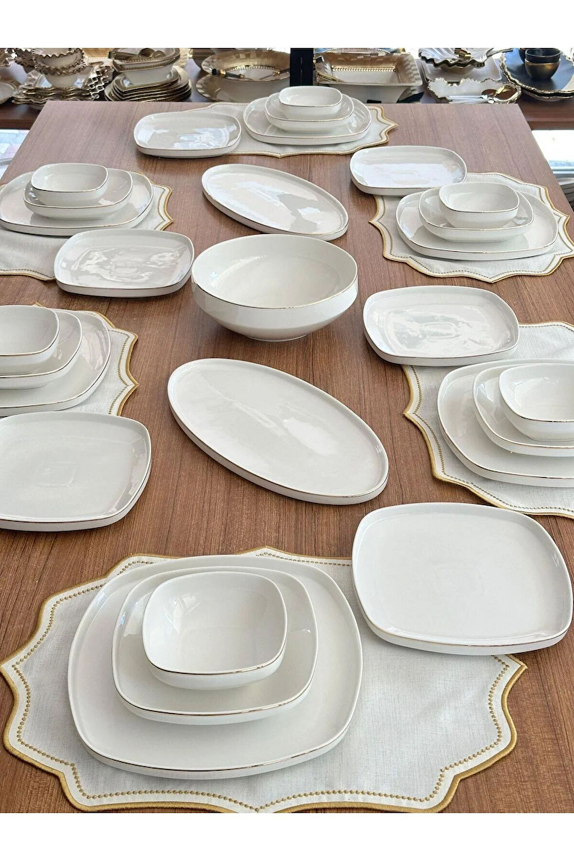 Yemek Takımı 33 Parça 6 Kişilik Ellie Gold