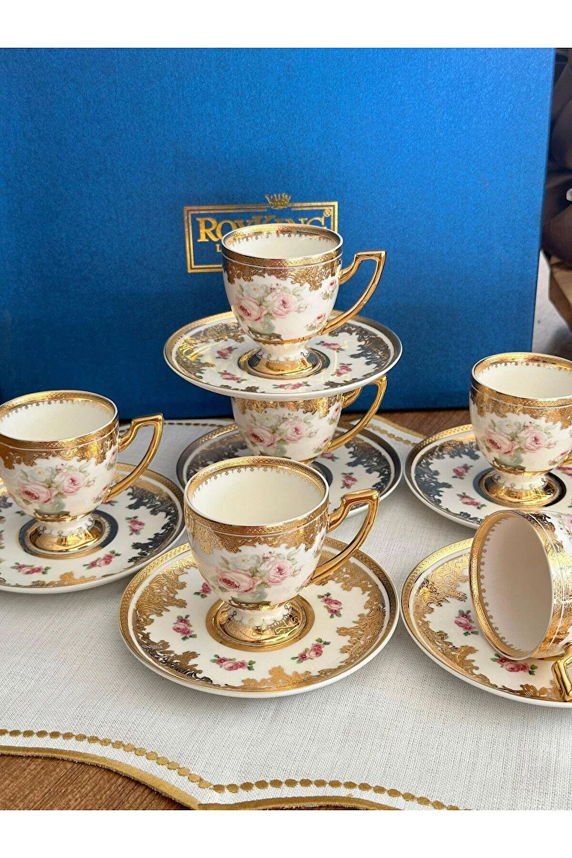 Türk Kahve Fincanı Hürrem 6 Kişilik 12 Parça